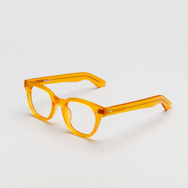 The Warhol Yellow lohause eyewear crafted from italian acetate.