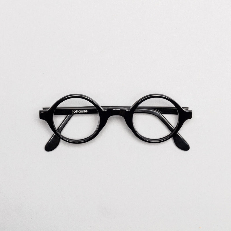 The Winston Black lohause eyewear crafted from italian acetate.