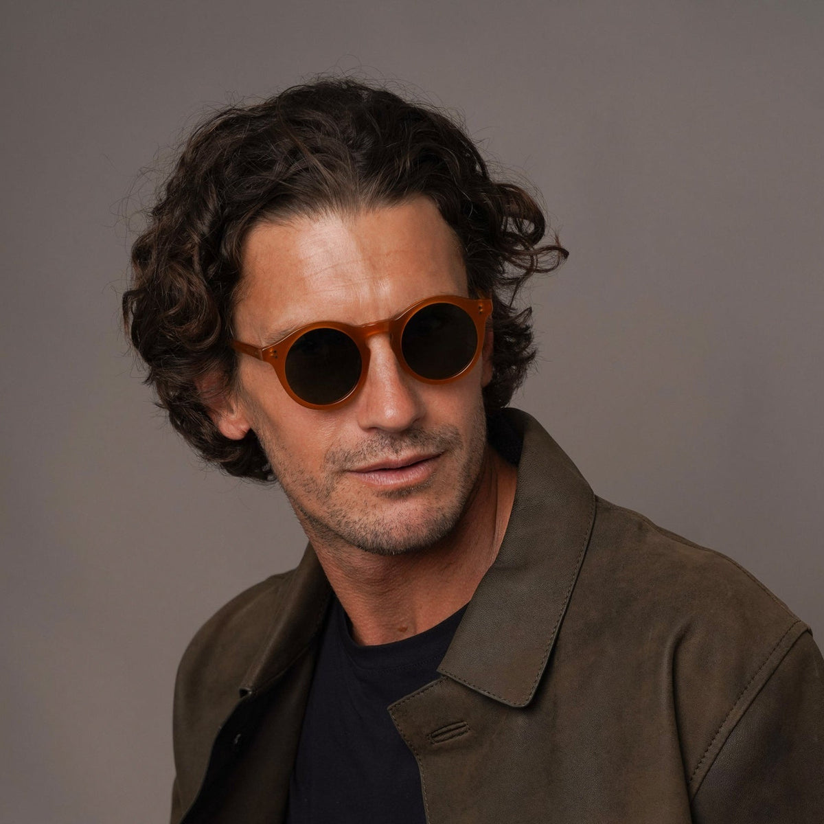 The Spike Amber Sunglasses