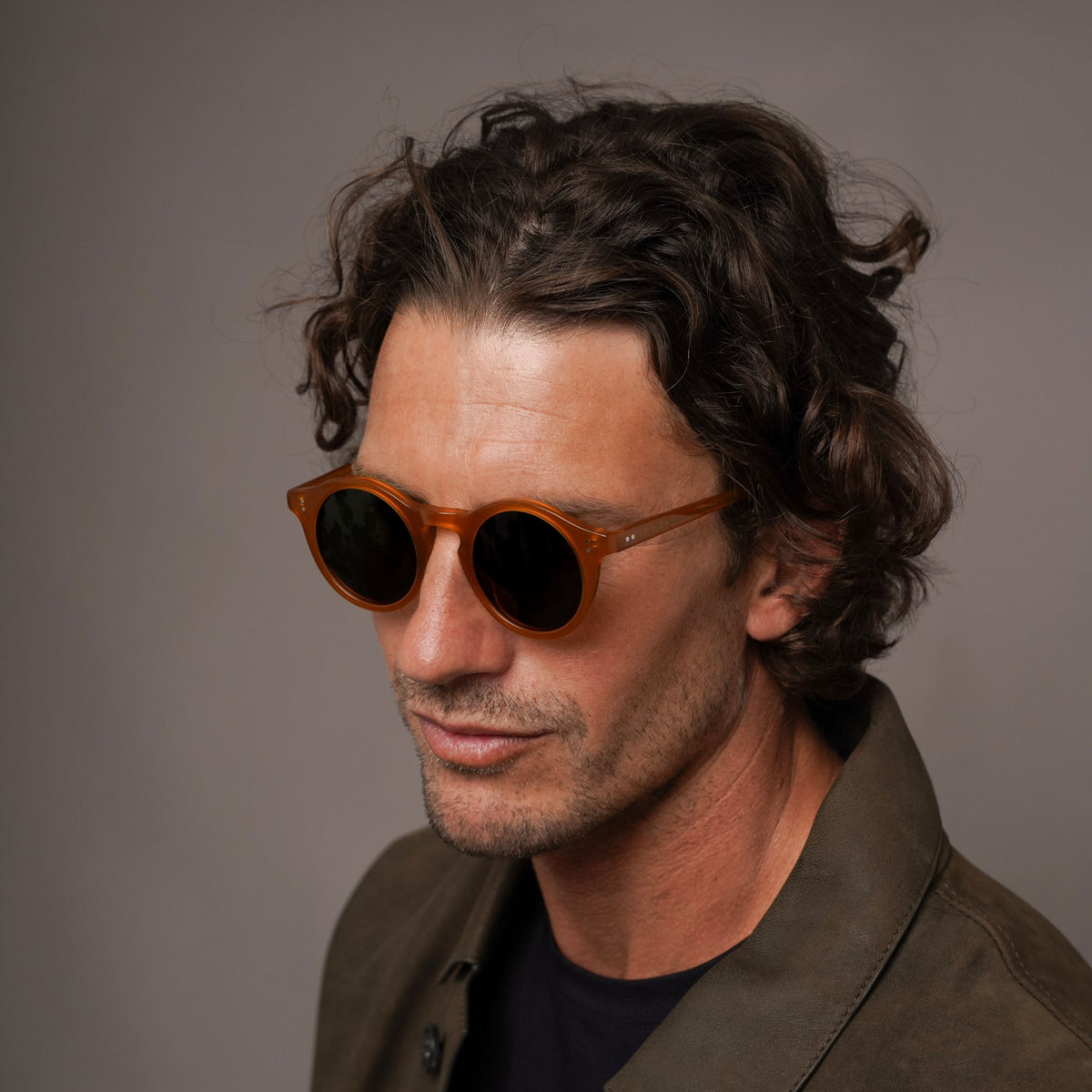 The Spike Amber Sunglasses