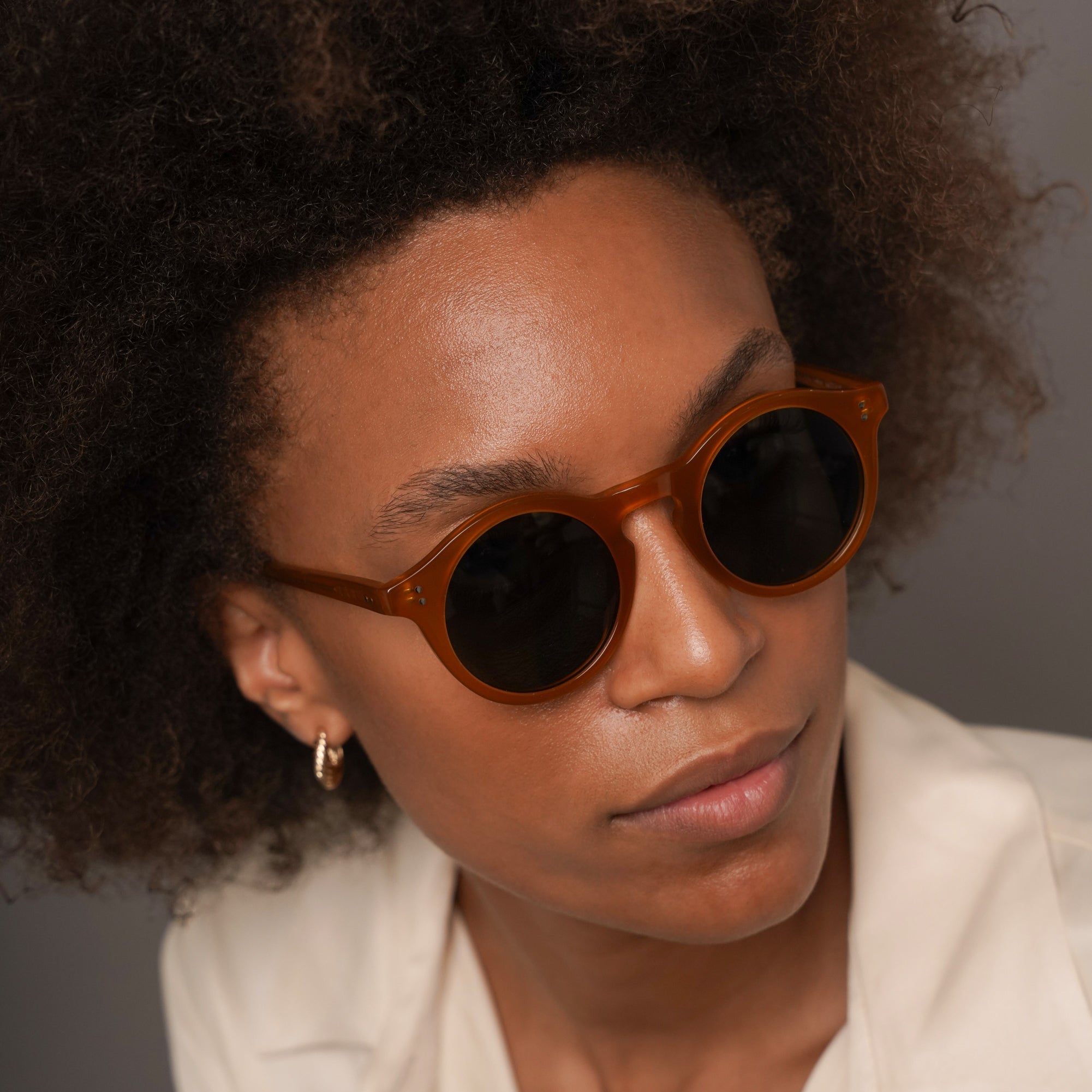 The Spike Amber Sunglasses