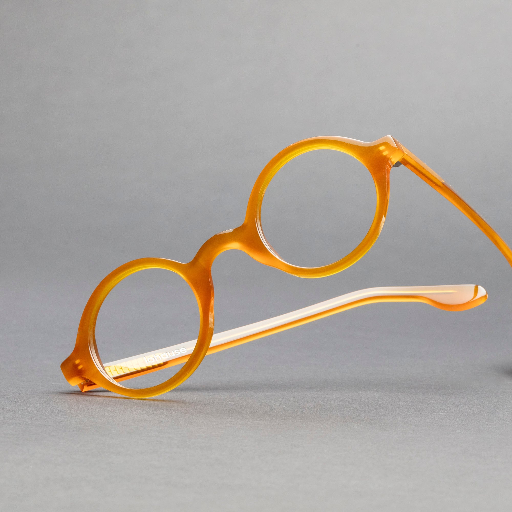 ローヘン lohen シアタースティッチブラウス WINSTON Amber Round Frames — Acetate Eyewear | Lohause – lohause
