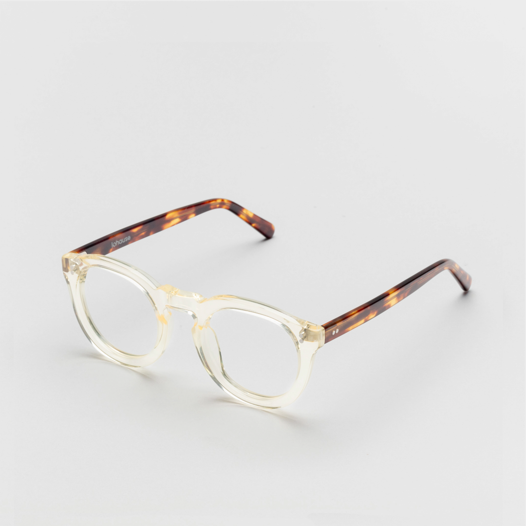 The Allen Paradox N1 — eyeglasses, Mazzucchelli 1849 acetate frame, round shape, Paradox N1 pattern.