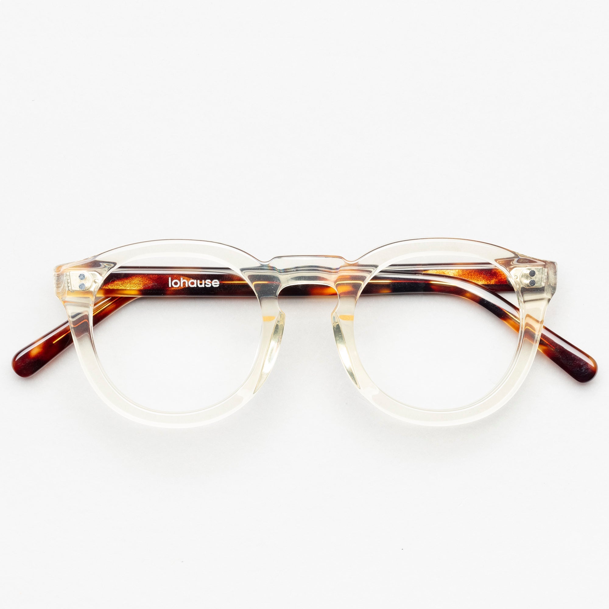 The Allen Paradox N1 — eyeglasses, Mazzucchelli 1849 acetate frame, round shape, Paradox N1 pattern.