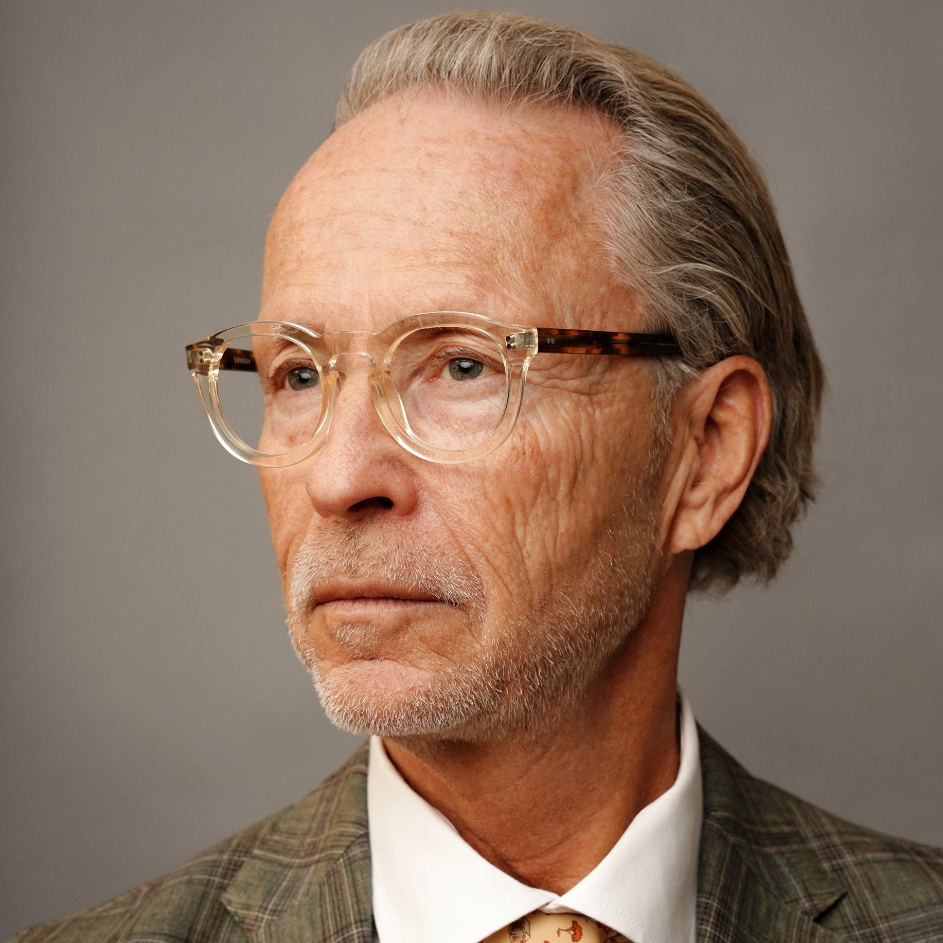 The Allen Paradox N1 — eyeglasses, Mazzucchelli 1849 acetate frame, round shape, Paradox N1 pattern.