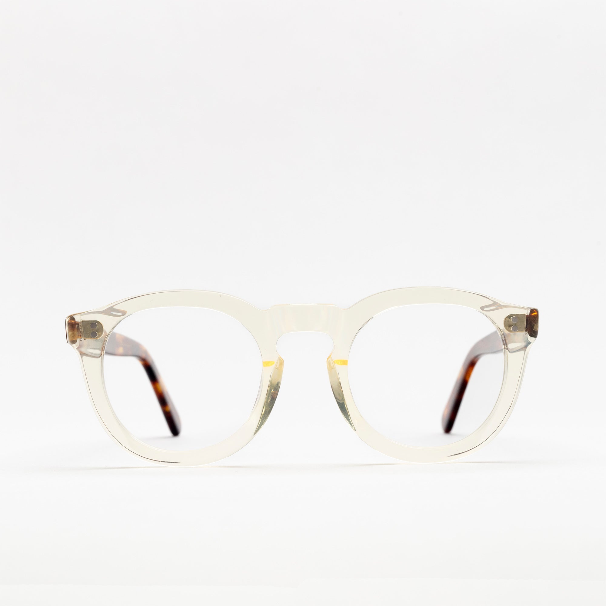 The Allen Paradox N1 — eyeglasses, Mazzucchelli 1849 acetate frame, round shape, Paradox N1 pattern.