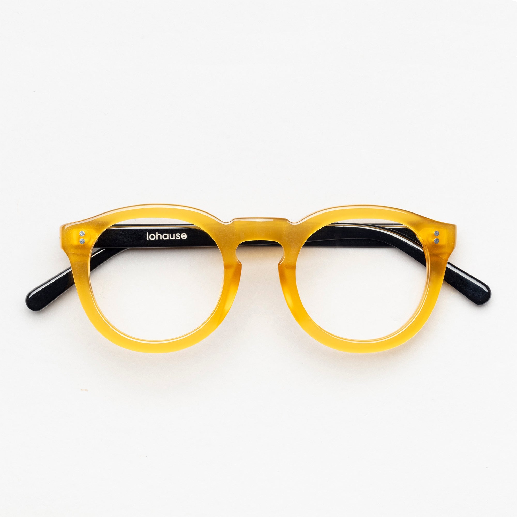 The Allen Paradox N2 — eyeglasses, Mazzucchelli 1849 acetate frame, round shape, Paradox N2 pattern.