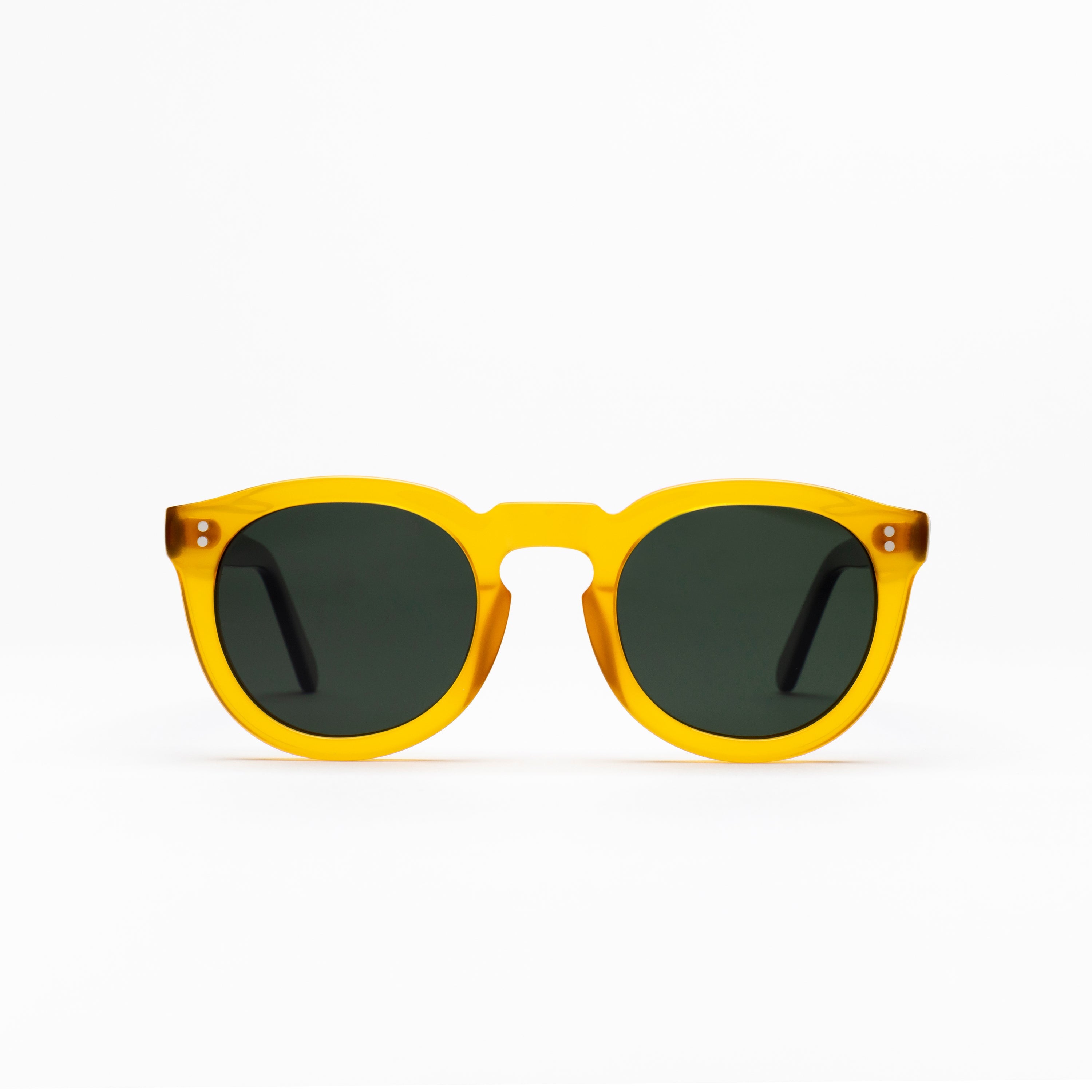 The Allen Paradox N2 Sunglasses, Mazzucchelli 1849 acetate frame, round shape, Paradox N2 pattern.