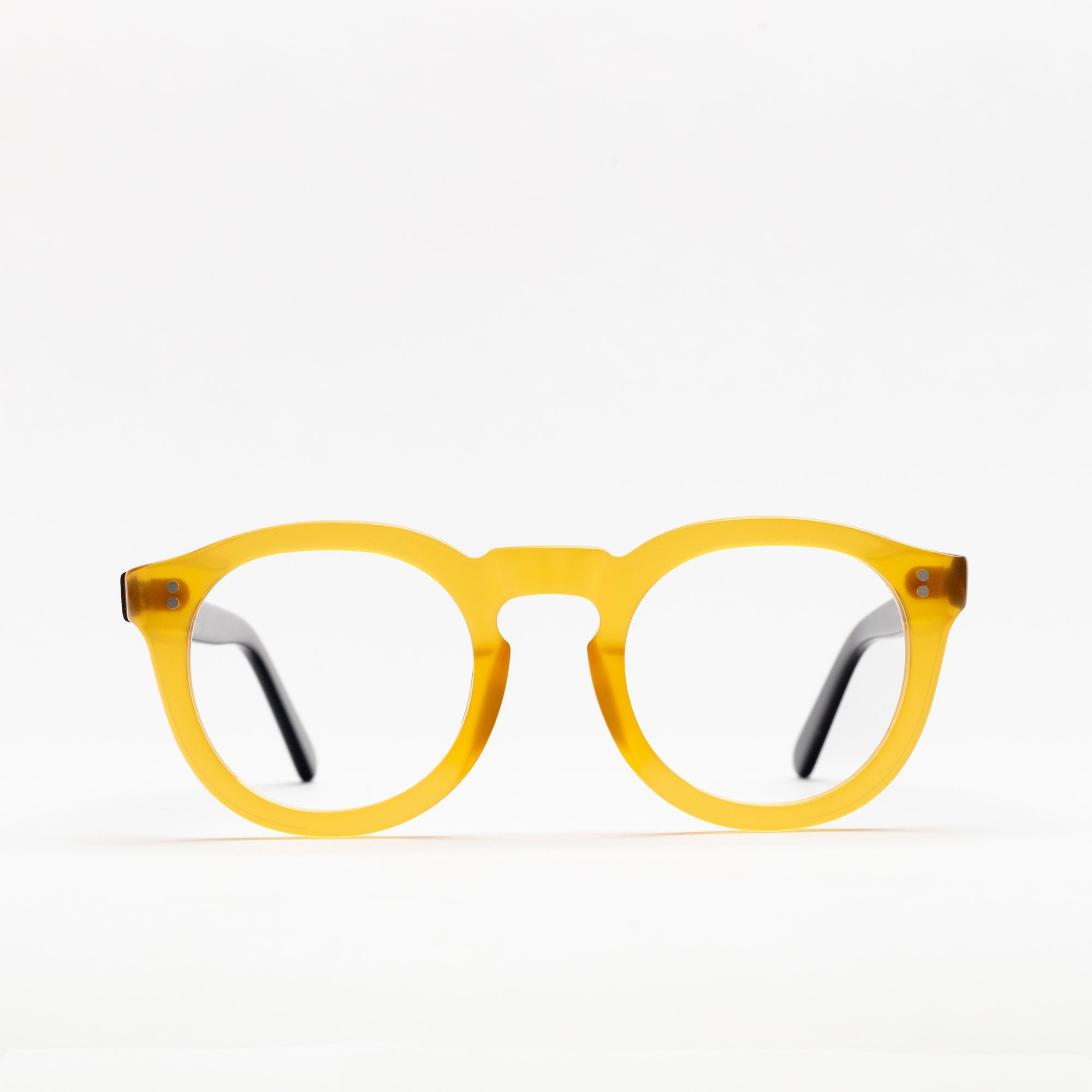 The Allen Paradox N2 — eyeglasses, Mazzucchelli 1849 acetate frame, round shape, Paradox N2 pattern.