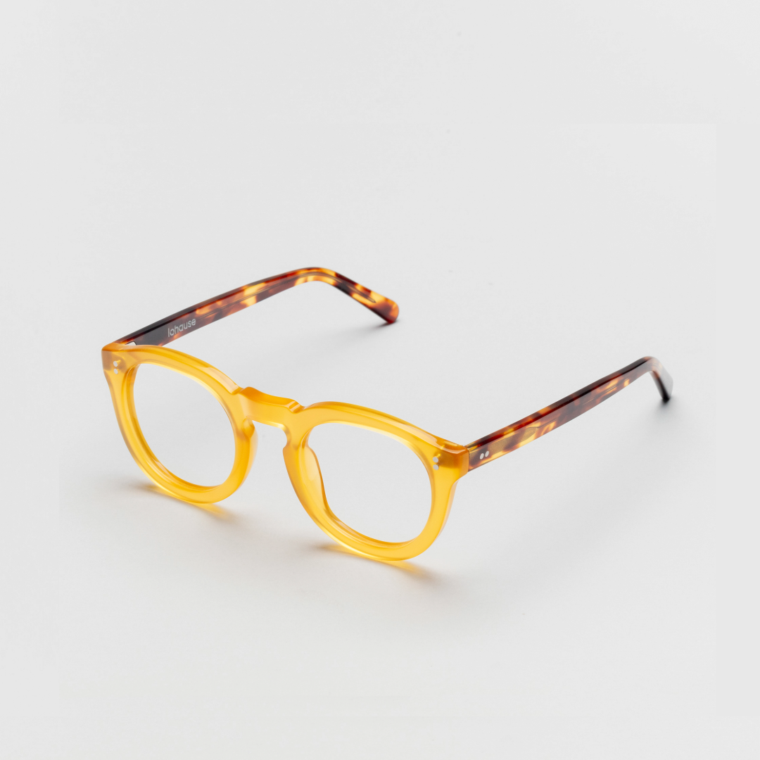 The Allen Paradox N4 — eyeglasses, Mazzucchelli 1849 acetate frame, round shape, Paradox N4 pattern.