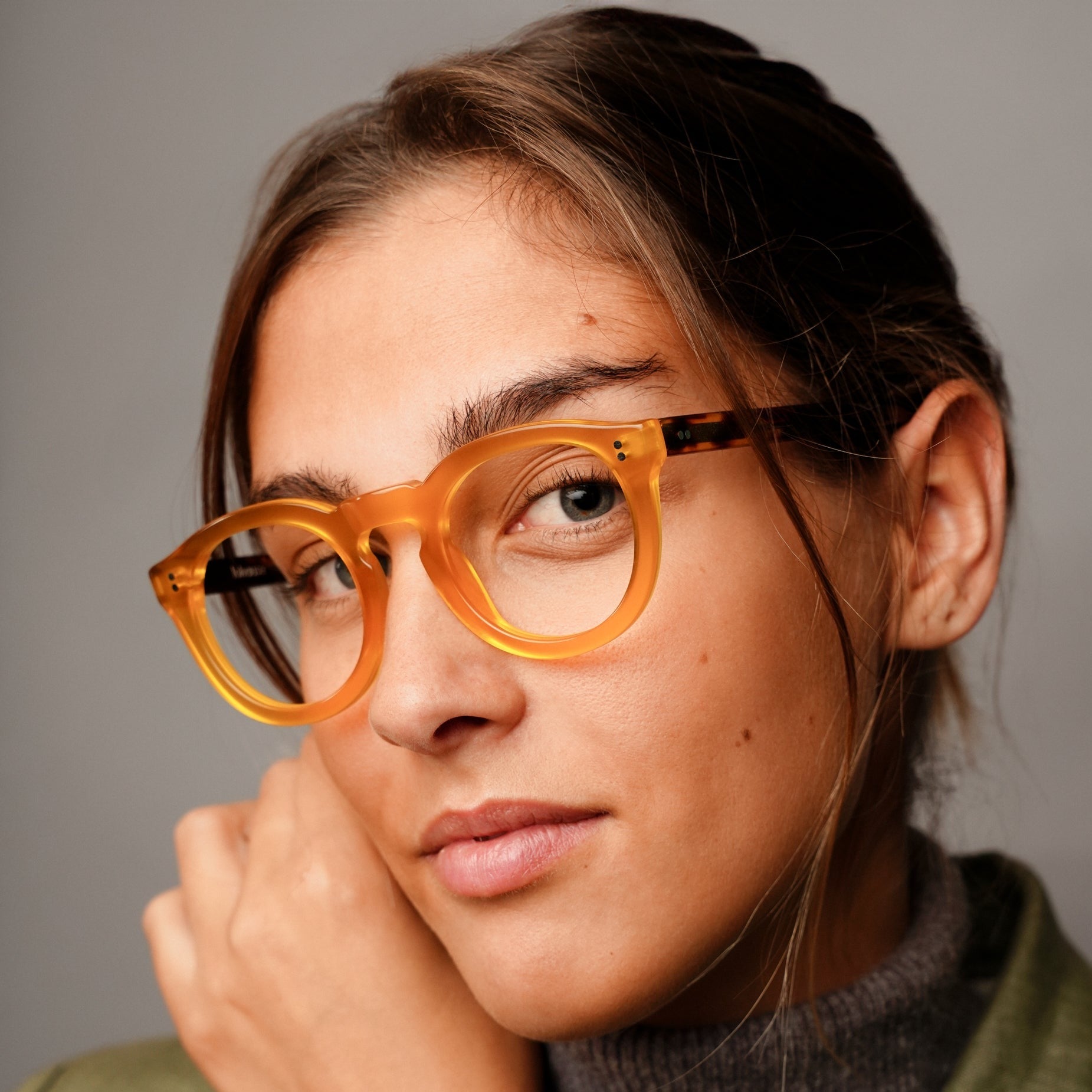 The Allen Paradox N4 — eyeglasses, Mazzucchelli 1849 acetate frame, round shape, Paradox N4 pattern.