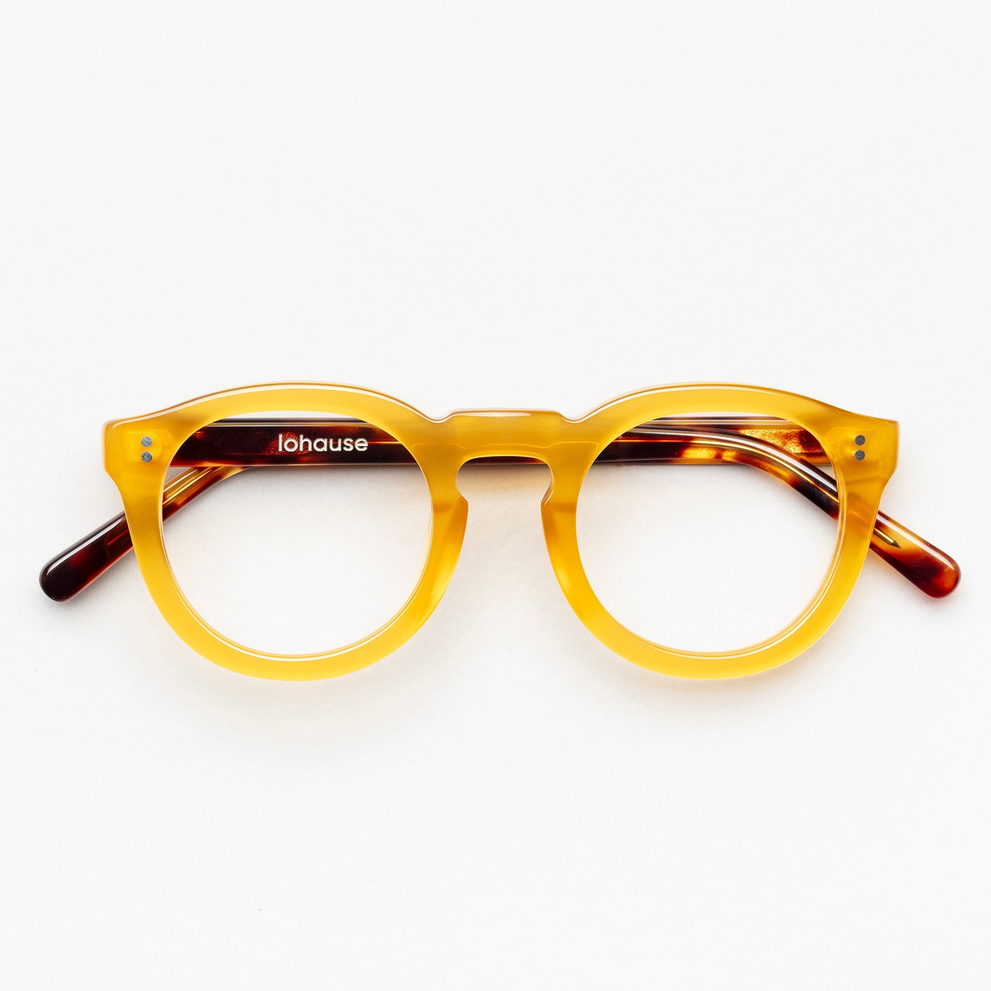 The Allen Paradox N4 — eyeglasses, Mazzucchelli 1849 acetate frame, round shape, Paradox N4 pattern.