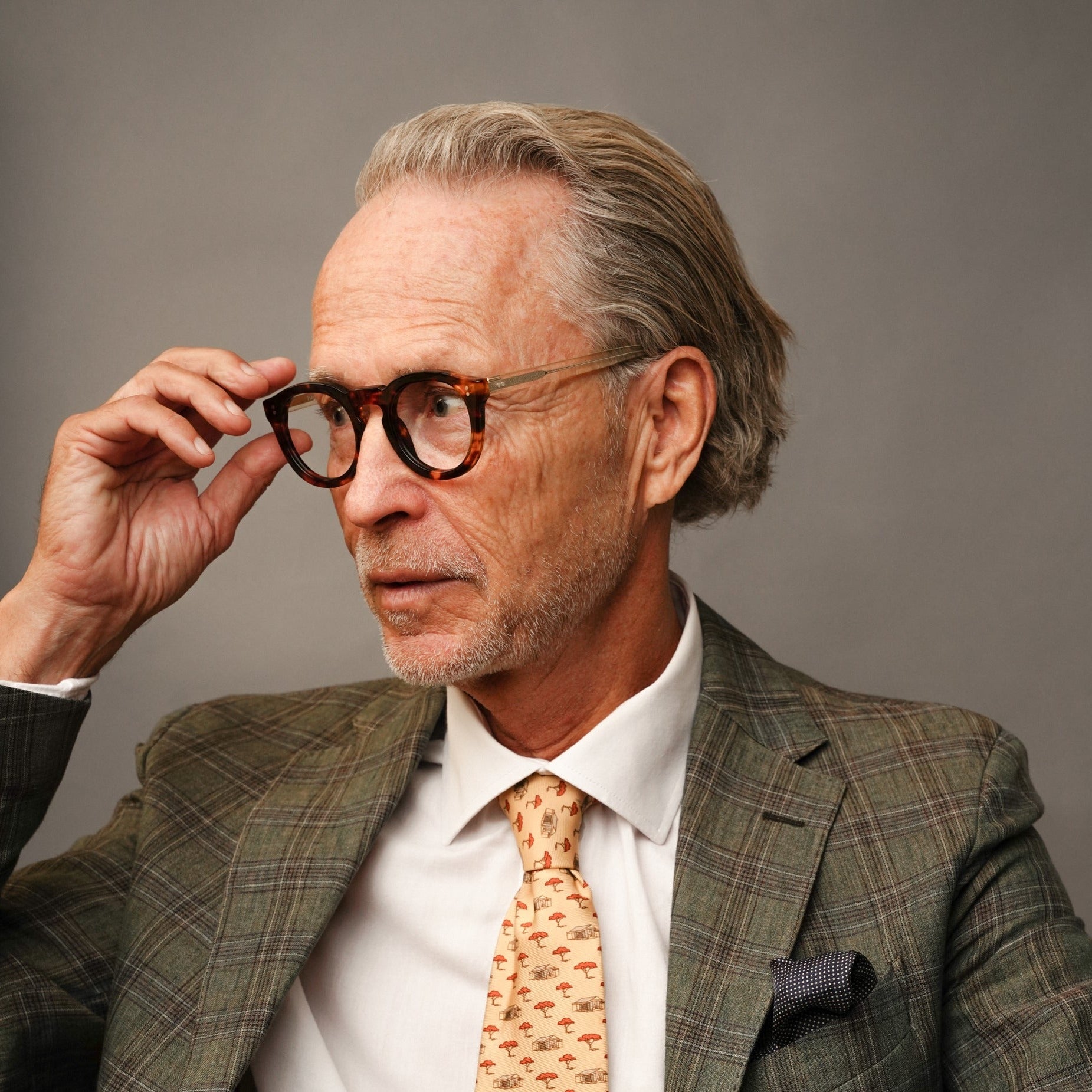 The Allen Paradox N5 — eyeglasses, Mazzucchelli 1849 acetate frame, round shape, Paradox N5 pattern.