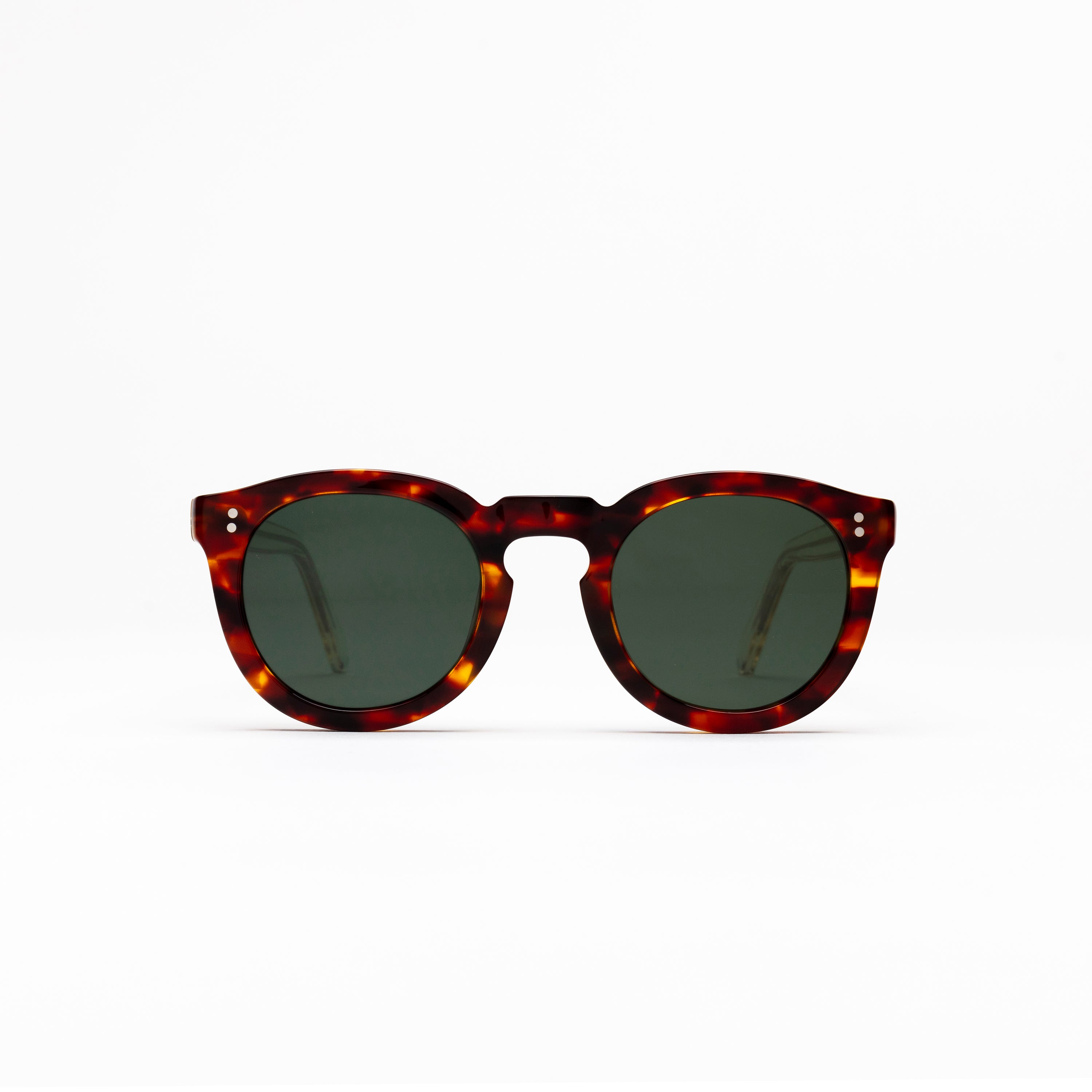 The Allen Paradox N5 Sunglasses, Mazzucchelli 1849 acetate frame, round shape, Paradox N5 pattern.