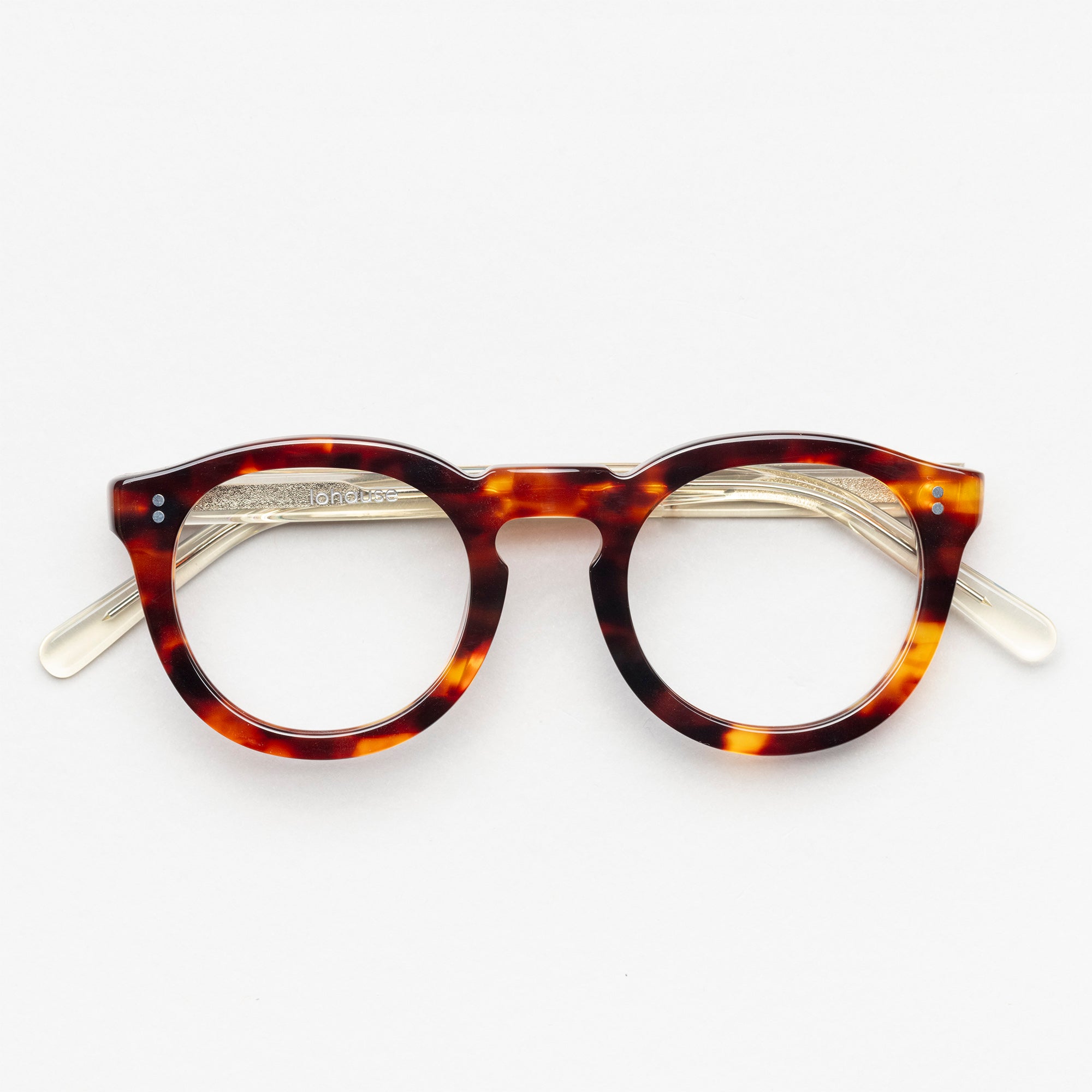 The Allen Paradox N5 — eyeglasses, Mazzucchelli 1849 acetate frame, round shape, Paradox N5 pattern.