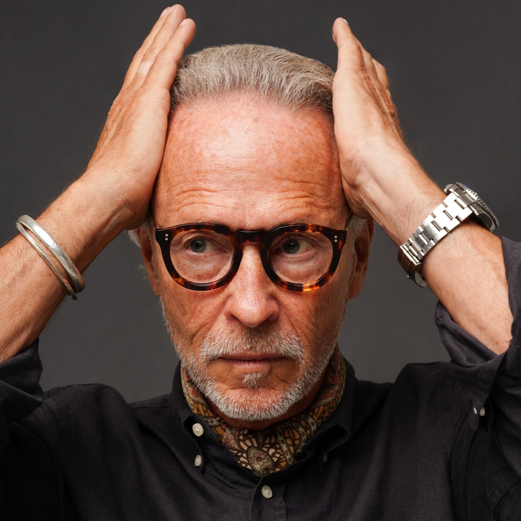 The Allen Paradox N5 — eyeglasses, Mazzucchelli 1849 acetate frame, round shape, Paradox N5 pattern.