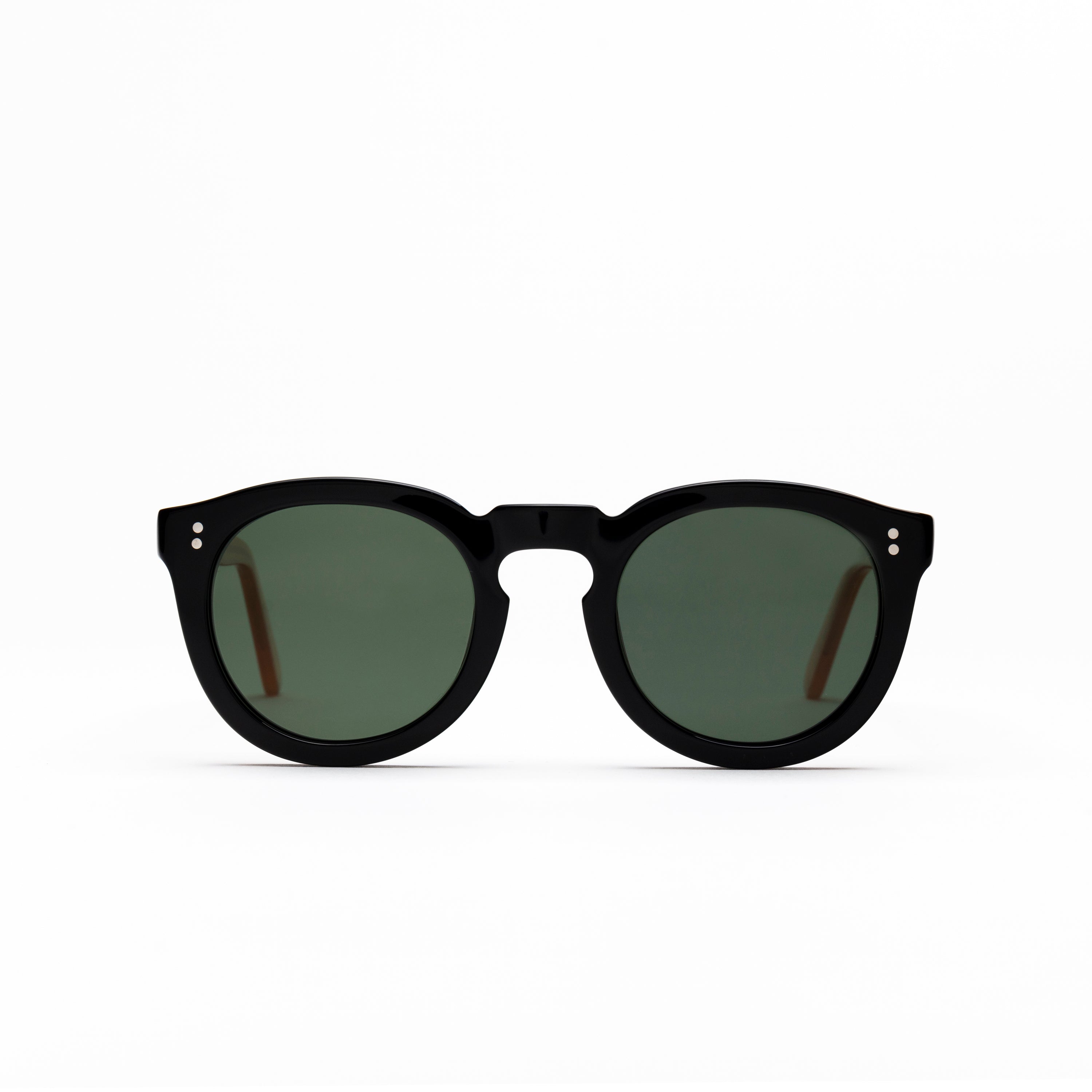The Allen Paradox N6 Sunglasses, Mazzucchelli 1849 acetate frame, round shape, Paradox N6 pattern.