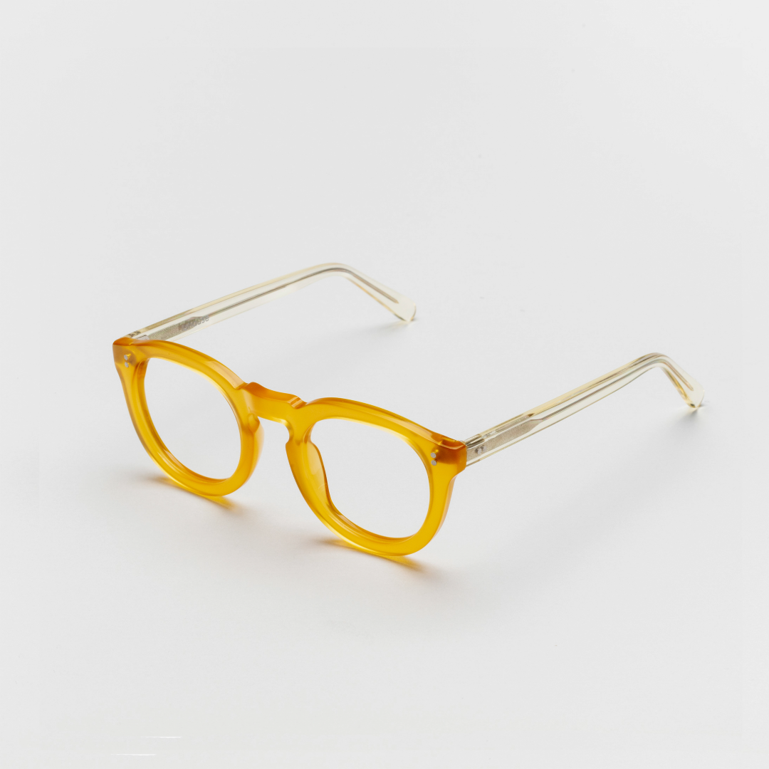 The Allen Paradox N7 — eyeglasses, Mazzucchelli 1849 acetate frame, round shape, Paradox N7 pattern.