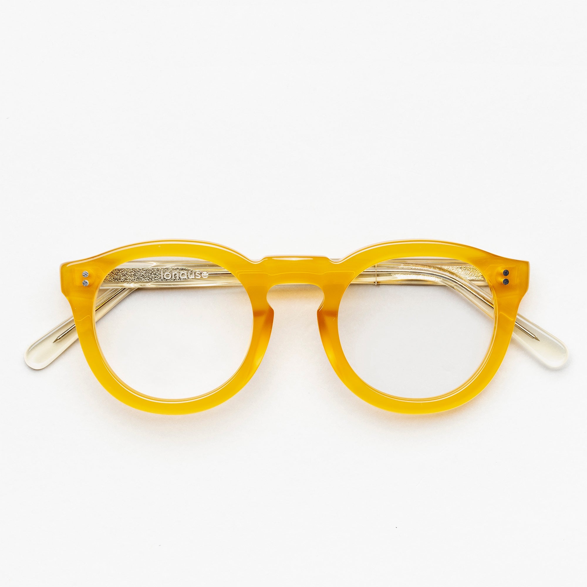 The Allen Paradox N7 — eyeglasses, Mazzucchelli 1849 acetate frame, round shape, Paradox N7 pattern.