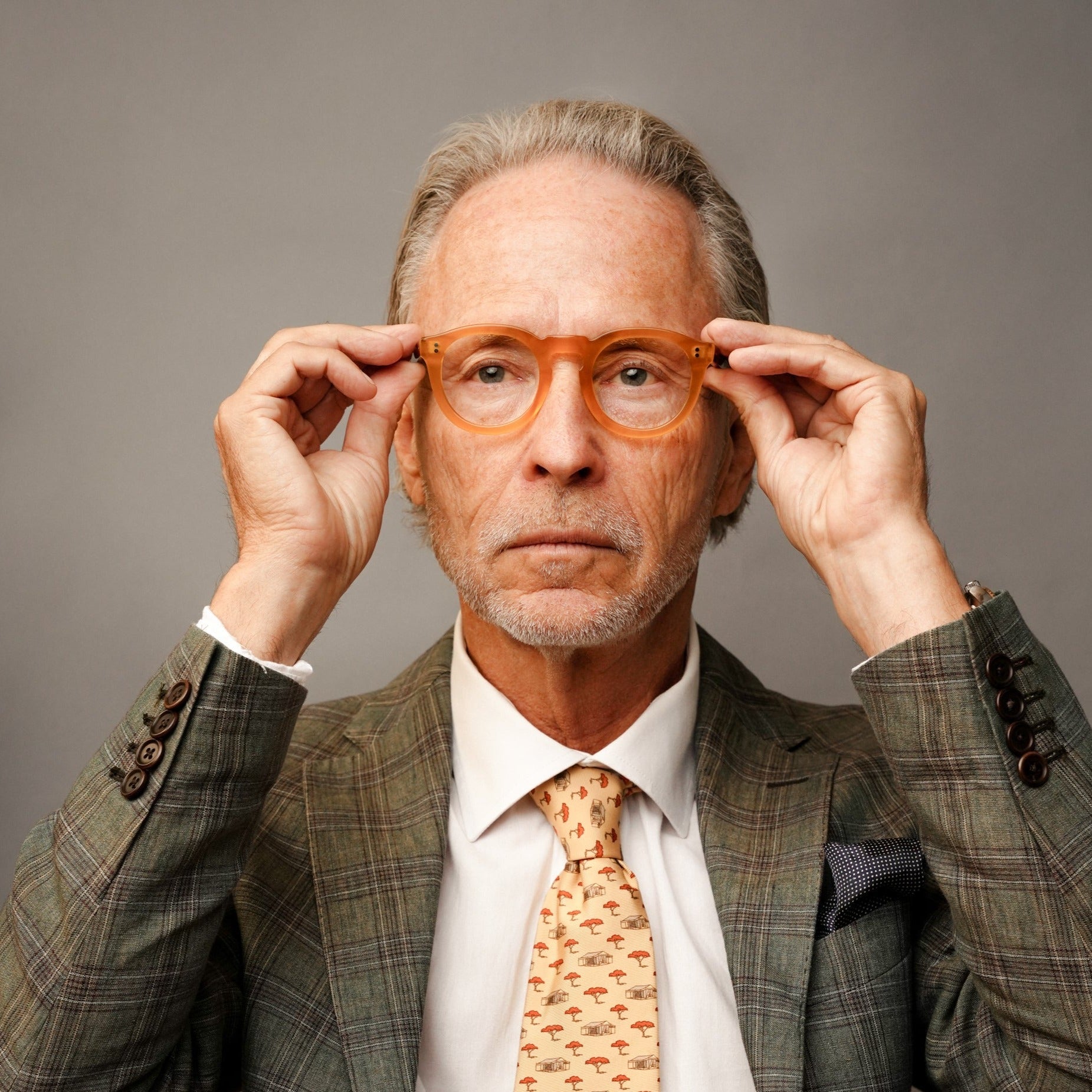 The Allen Paradox N7 — eyeglasses, Mazzucchelli 1849 acetate frame, round shape, Paradox N7 pattern.