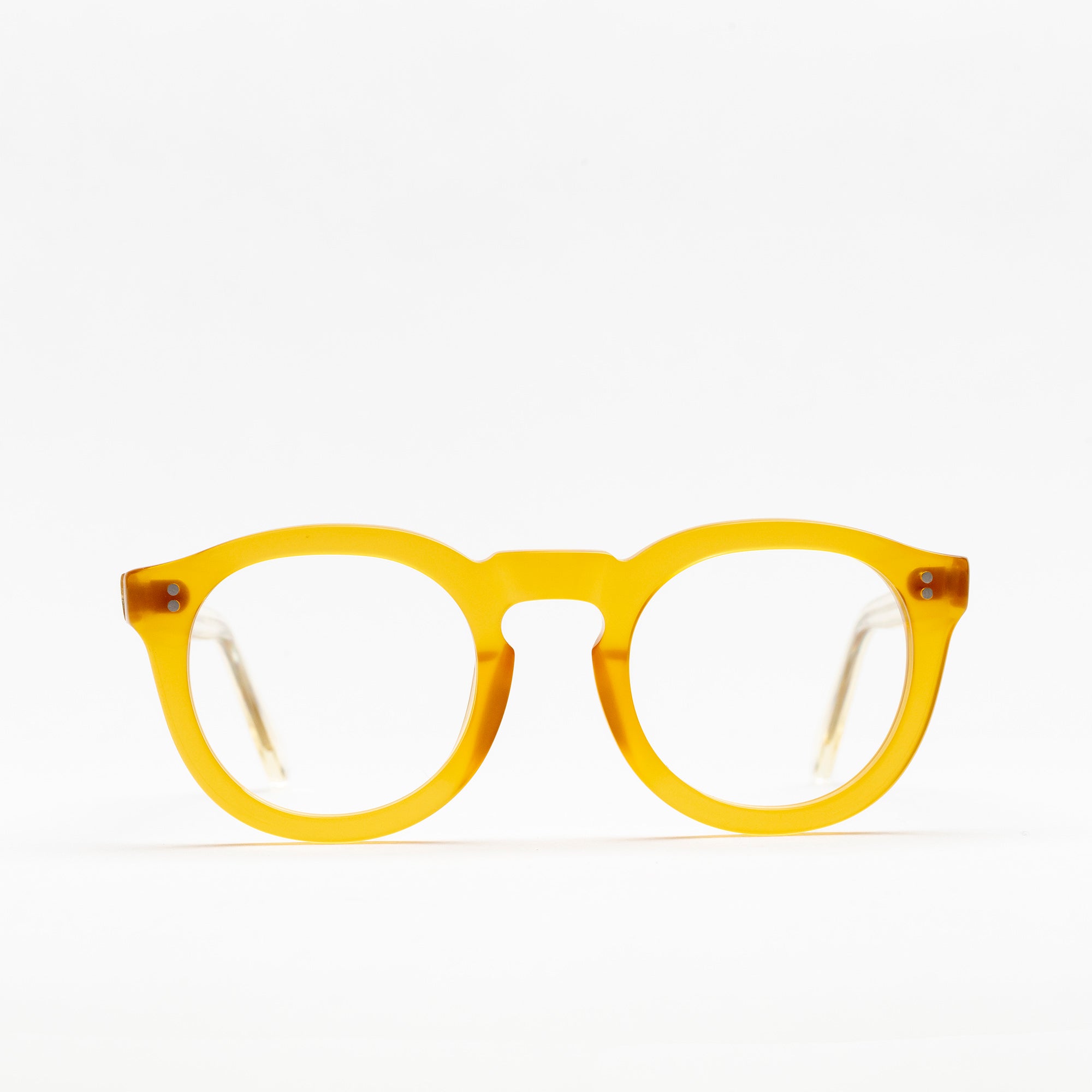 The Allen Paradox N7 — eyeglasses, Mazzucchelli 1849 acetate frame, round shape, Paradox N7 pattern.