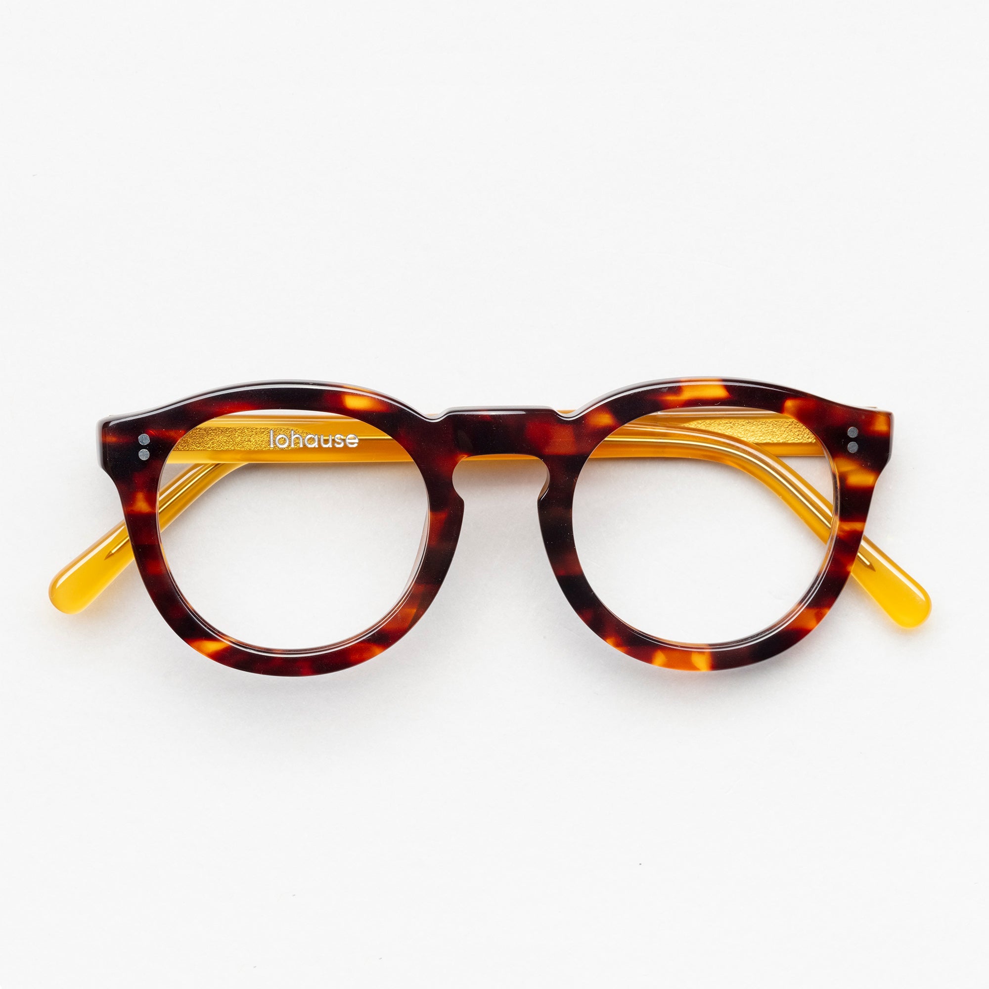 The Allen Paradox N8 — eyeglasses, Mazzucchelli 1849 acetate frame, round shape, Paradox N8 pattern.