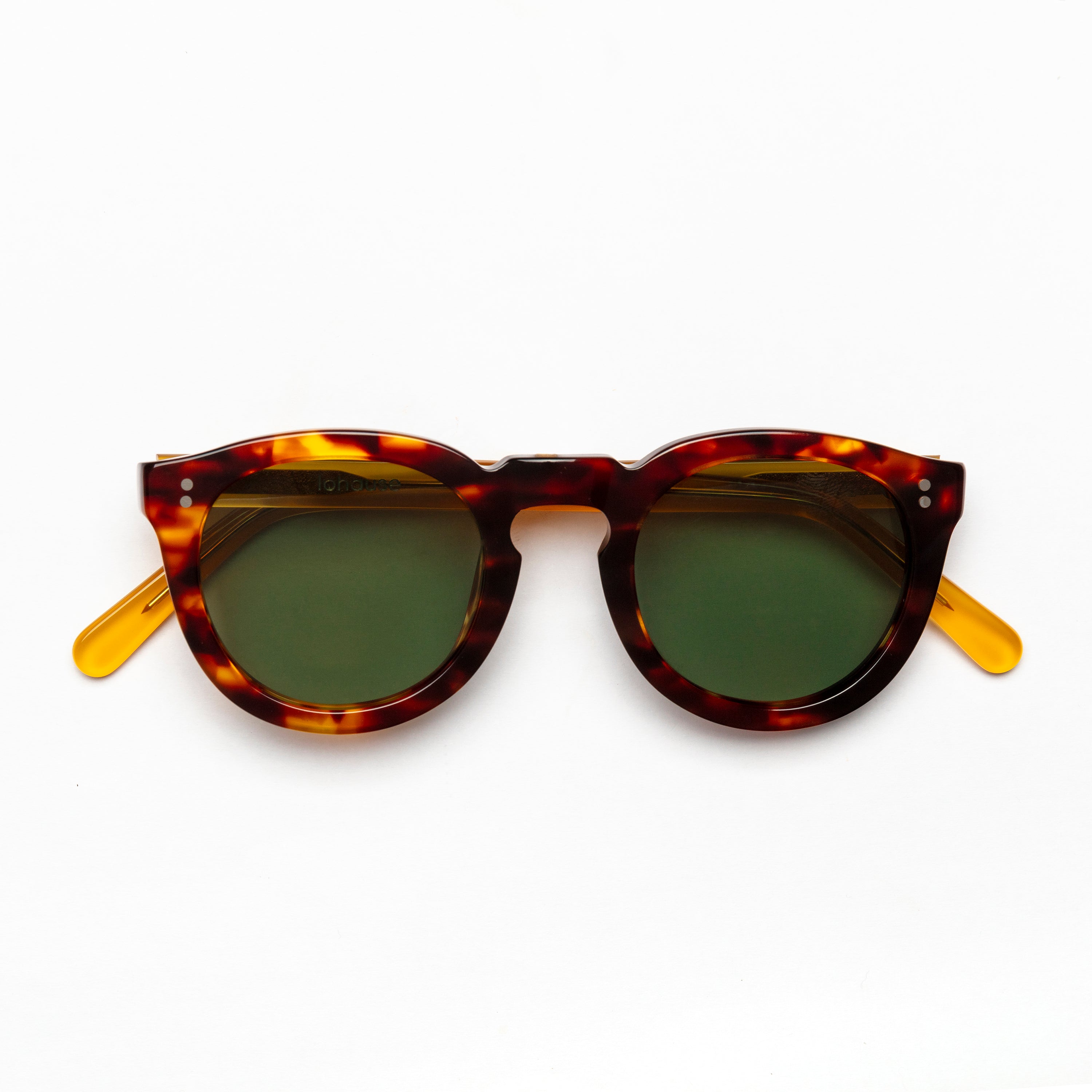 The Allen Paradox N8 Sunglasses, Mazzucchelli 1849 acetate frame, round shape, Paradox N8 pattern.