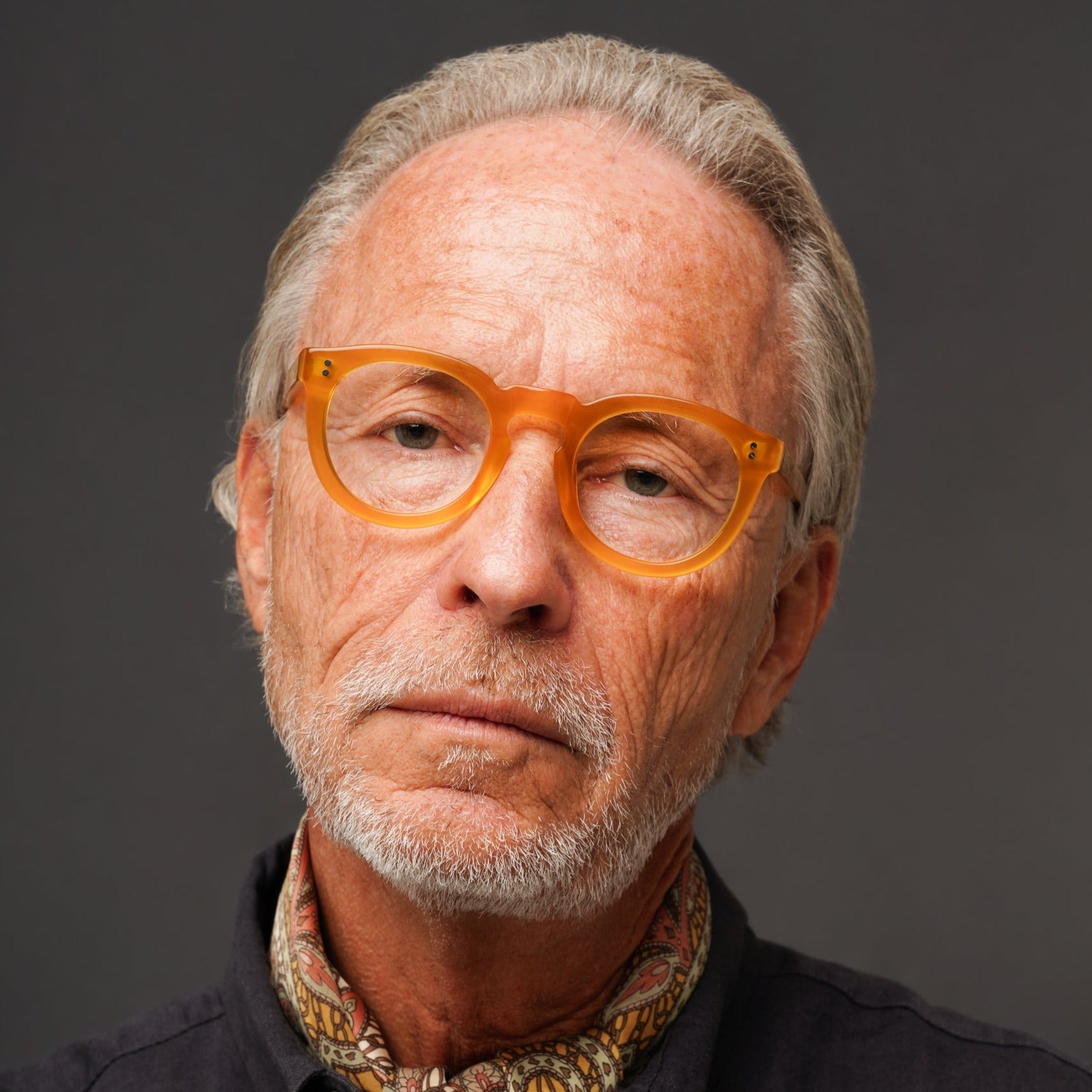 The Allen Yellow — eyeglasses, Mazzucchelli 1849 acetate frame, round shape, in yellow.