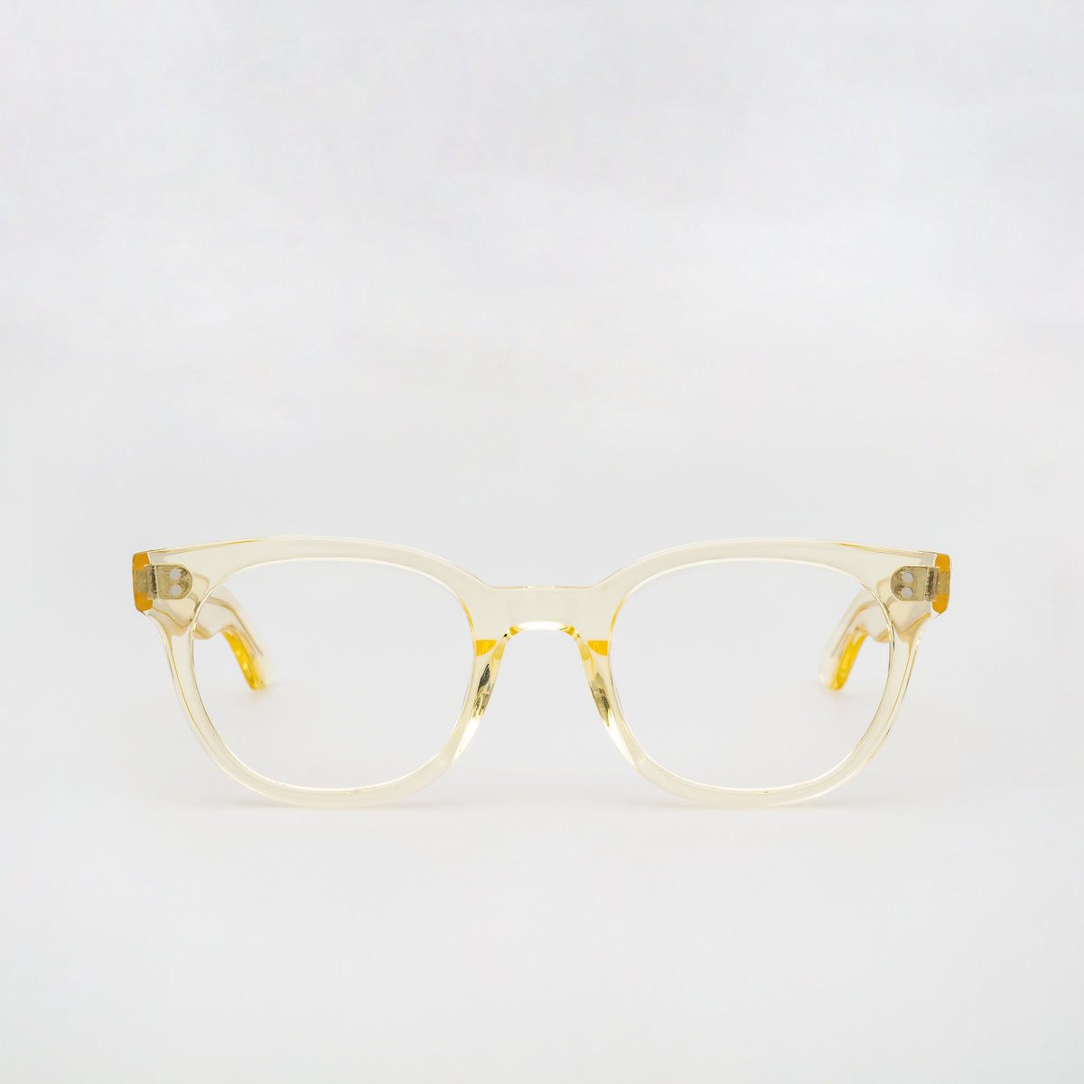 The Andy Air, eyeglasses, Mazzucchelli 1849 acetate frame, cat-eye shape, in clear crystal.
