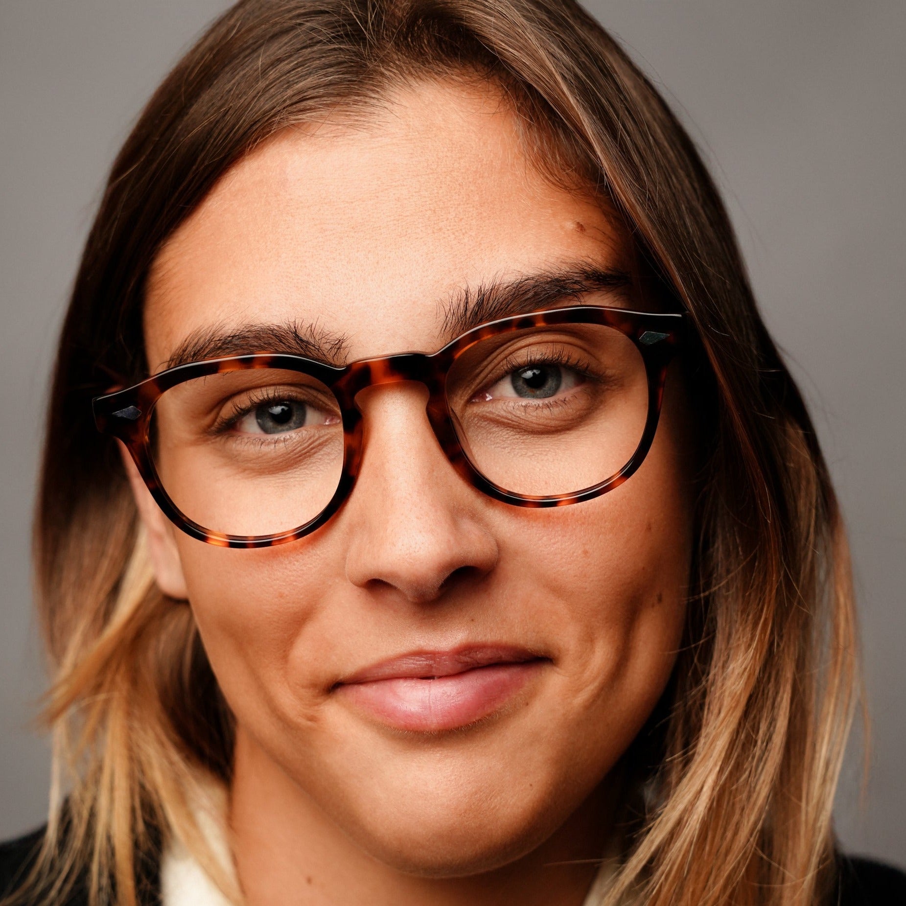 The Basquiat Tortoise — eyeglasses, Mazzucchelli 1849 acetate frame, rounded square shape, in tortoise.