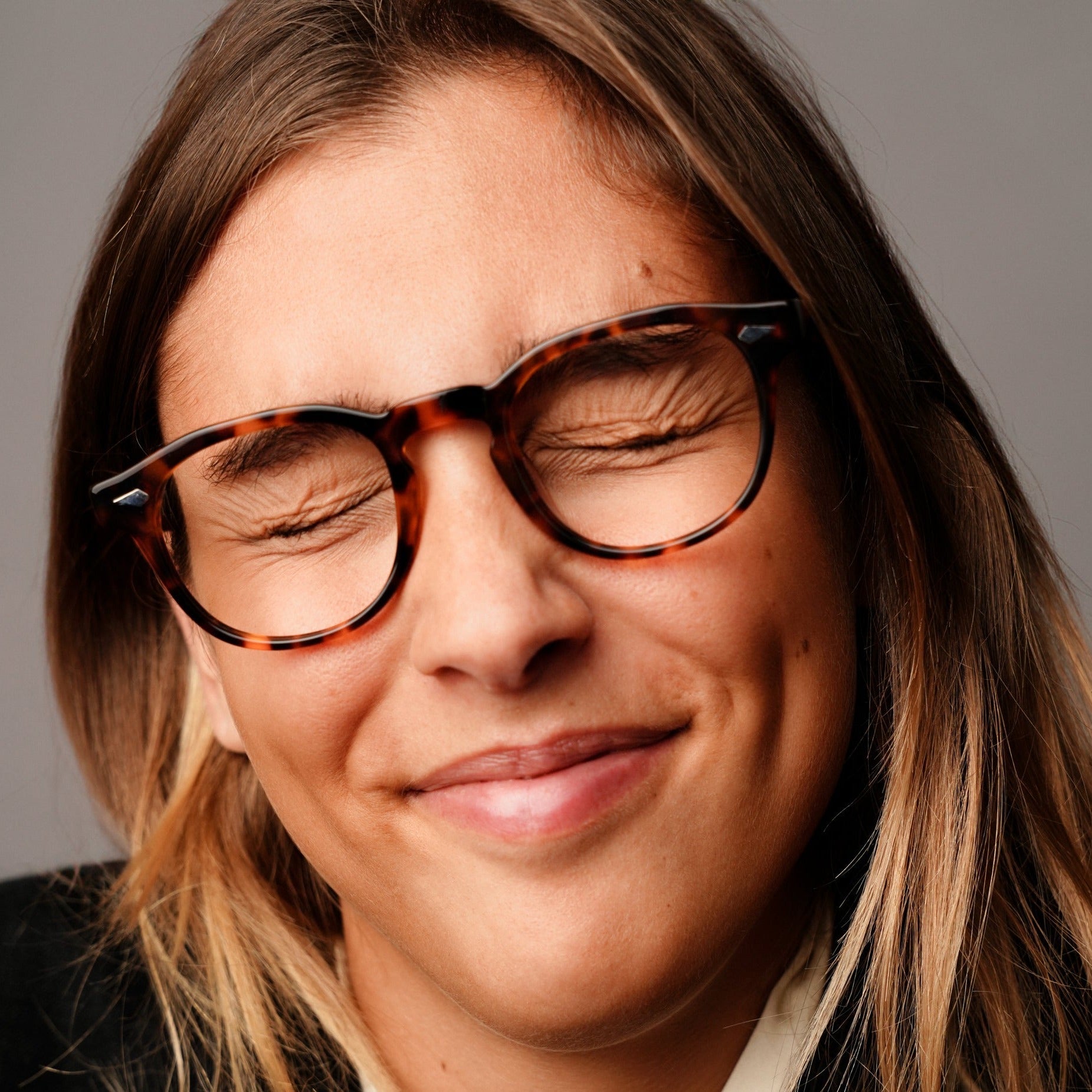 The Basquiat Tortoise — eyeglasses, Mazzucchelli 1849 acetate frame, rounded square shape, in tortoise.