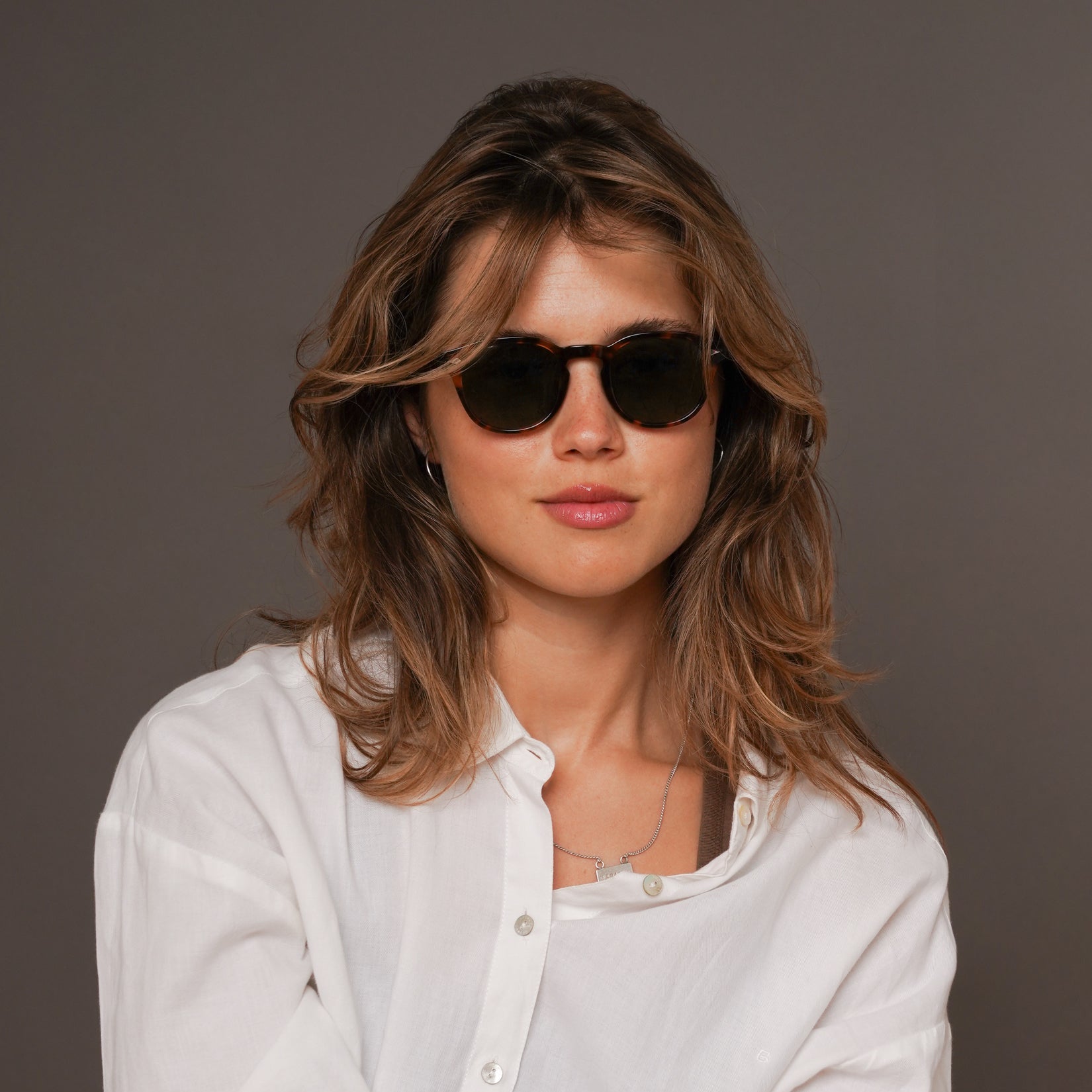 The Basquiat Tortoise Sunglasses, Mazzucchelli 1849 acetate frame, rounded square shape, in tortoise.