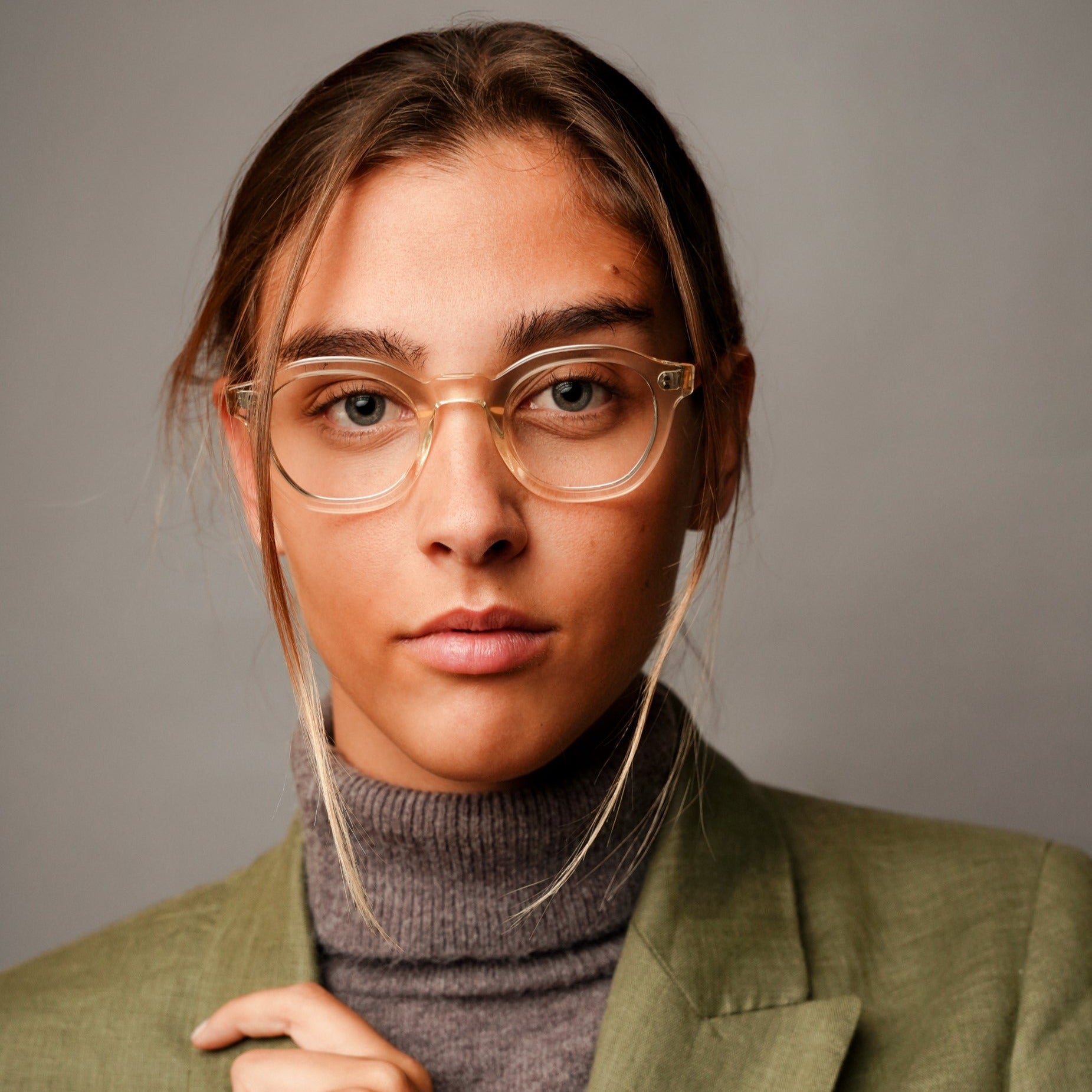 The Dean Paradox N1 — eyeglasses, Mazzucchelli 1849 acetate frame, round shape, Paradox N1 pattern.