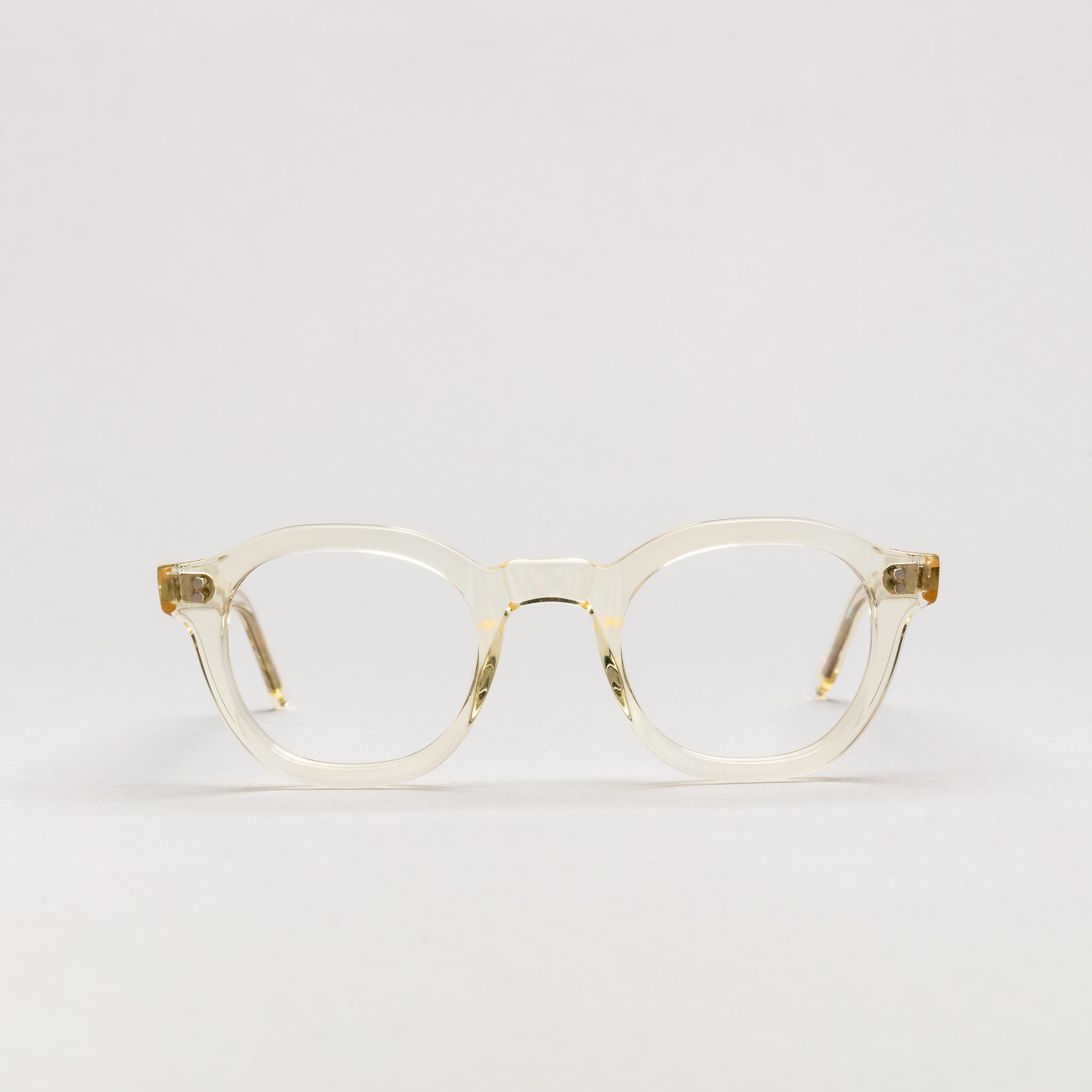The Dean Paradox N1 — eyeglasses, Mazzucchelli 1849 acetate frame, round shape, Paradox N1 pattern.