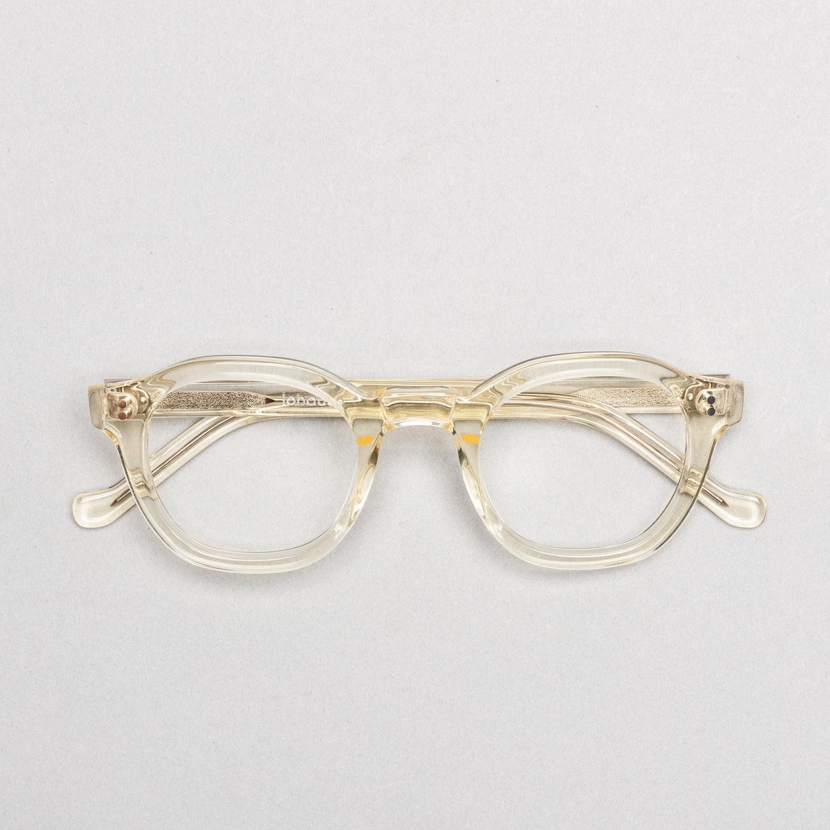 The Dean Paradox N1 — eyeglasses, Mazzucchelli 1849 acetate frame, round shape, Paradox N1 pattern.