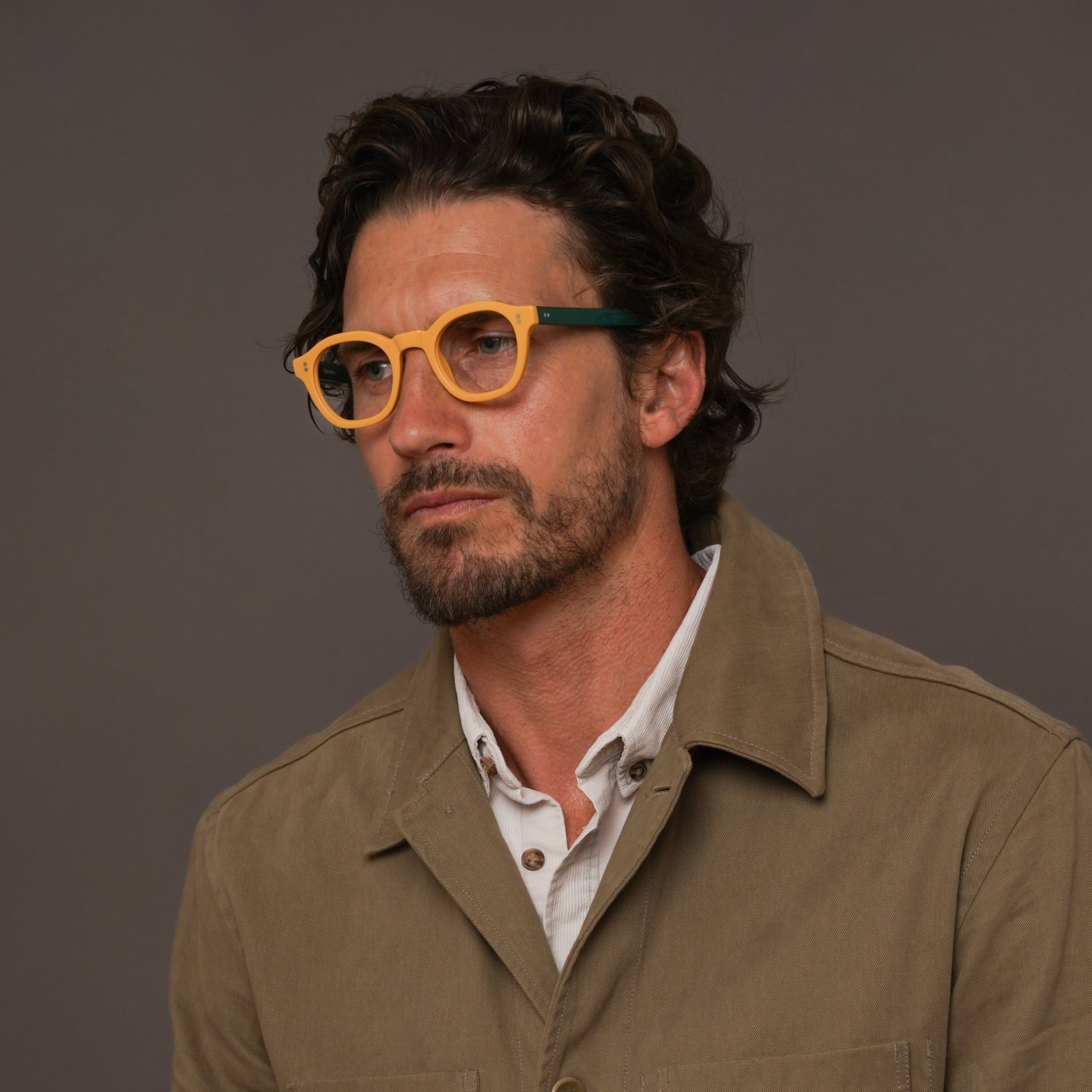 The Dean Belgravia — eyeglasses, Mazzucchelli 1849 acetate frame, round shape, Belgravia finish.