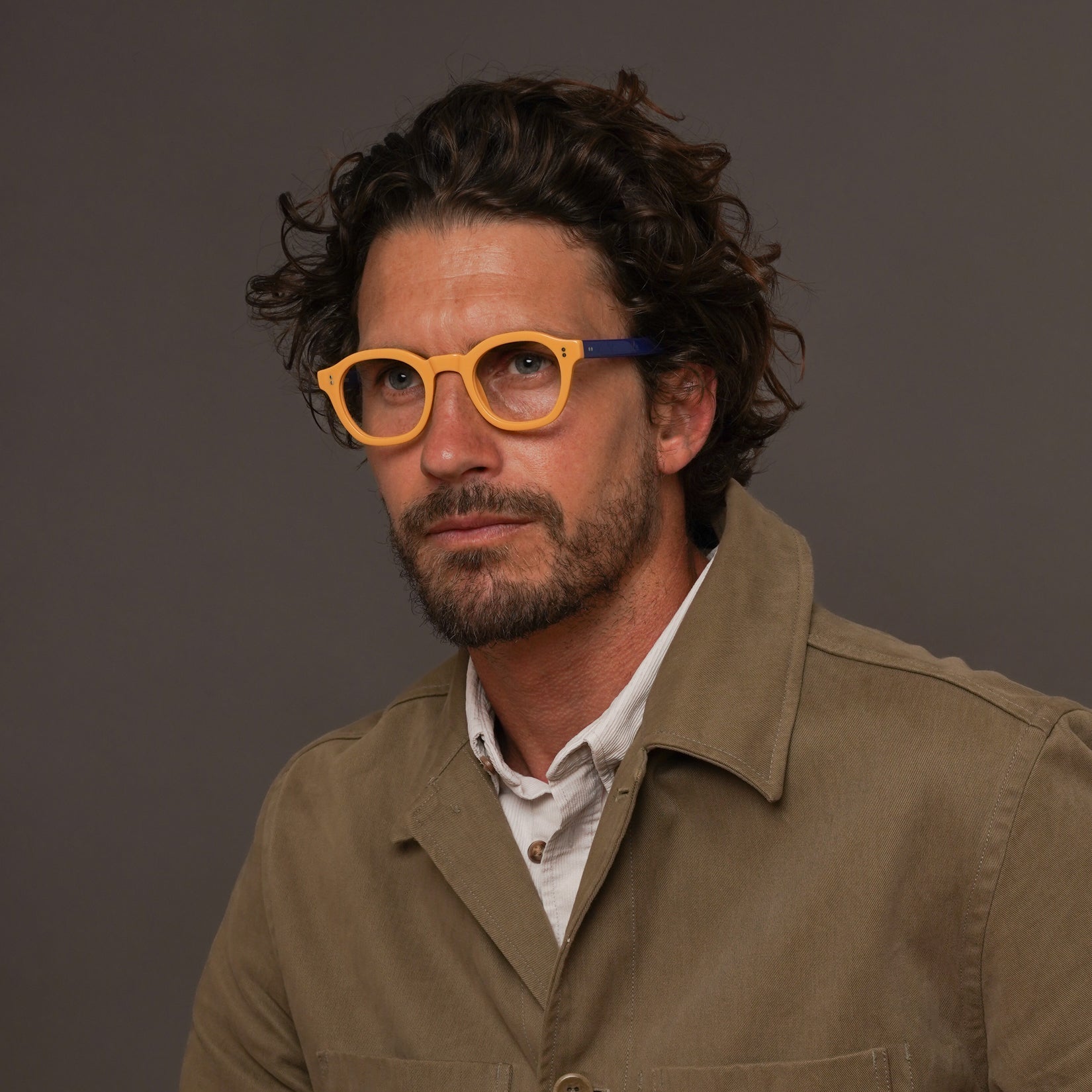 The Dean Panarea — eyeglasses, Mazzucchelli 1849 acetate frame, round shape, Panarea finish.