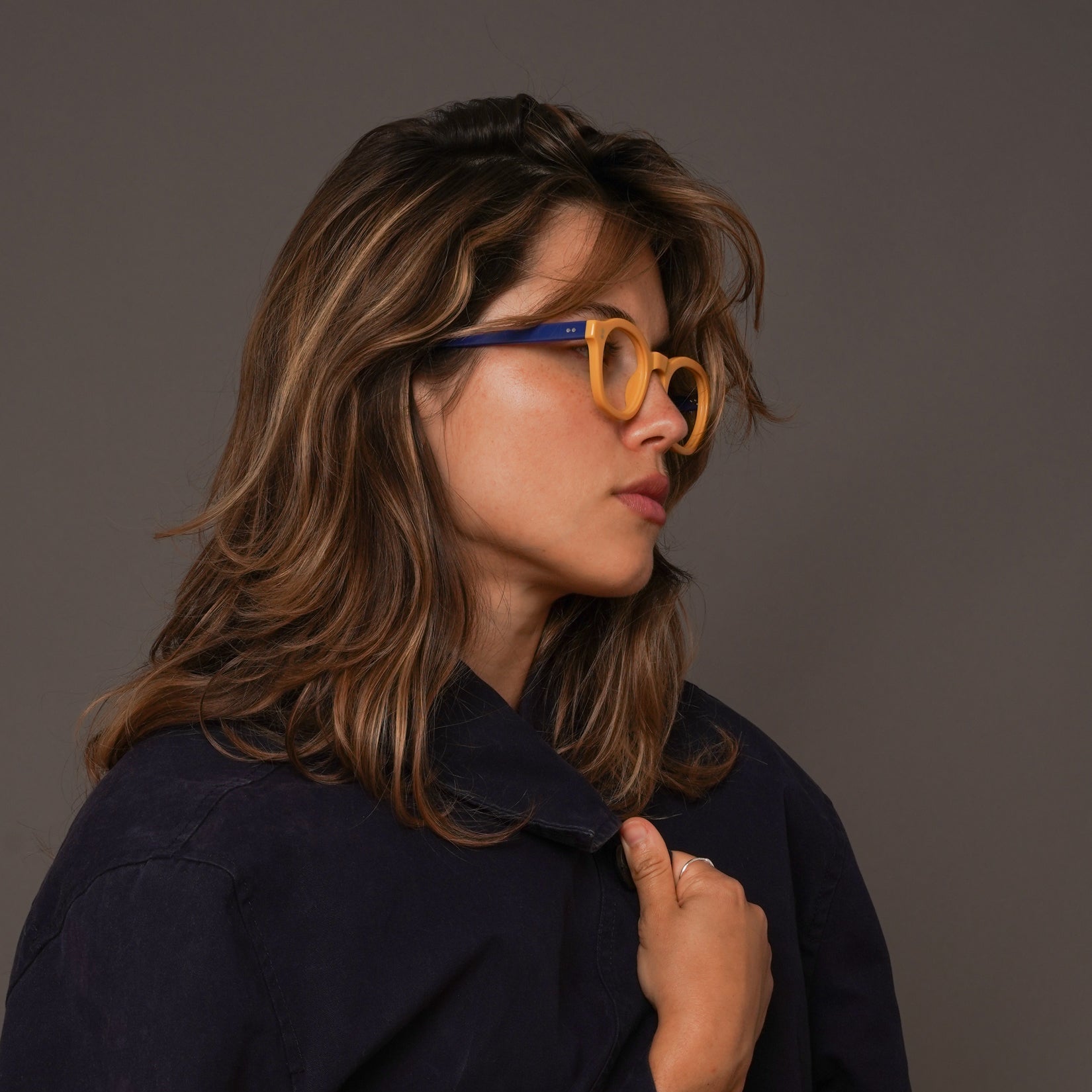 The Dean Panarea — eyeglasses, Mazzucchelli 1849 acetate frame, round shape, Panarea finish.
