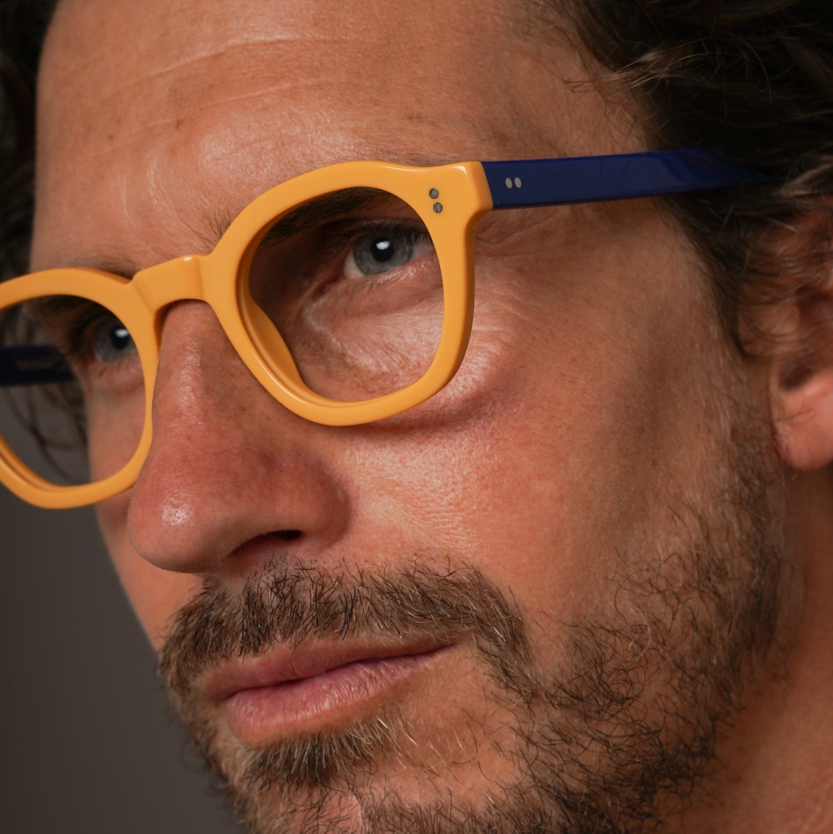 The Dean Panarea — eyeglasses, Mazzucchelli 1849 acetate frame, round shape, Panarea finish.