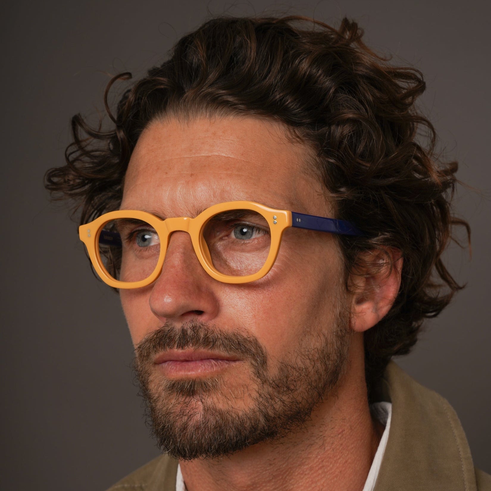 The Dean Panarea — eyeglasses, Mazzucchelli 1849 acetate frame, round shape, Panarea finish.