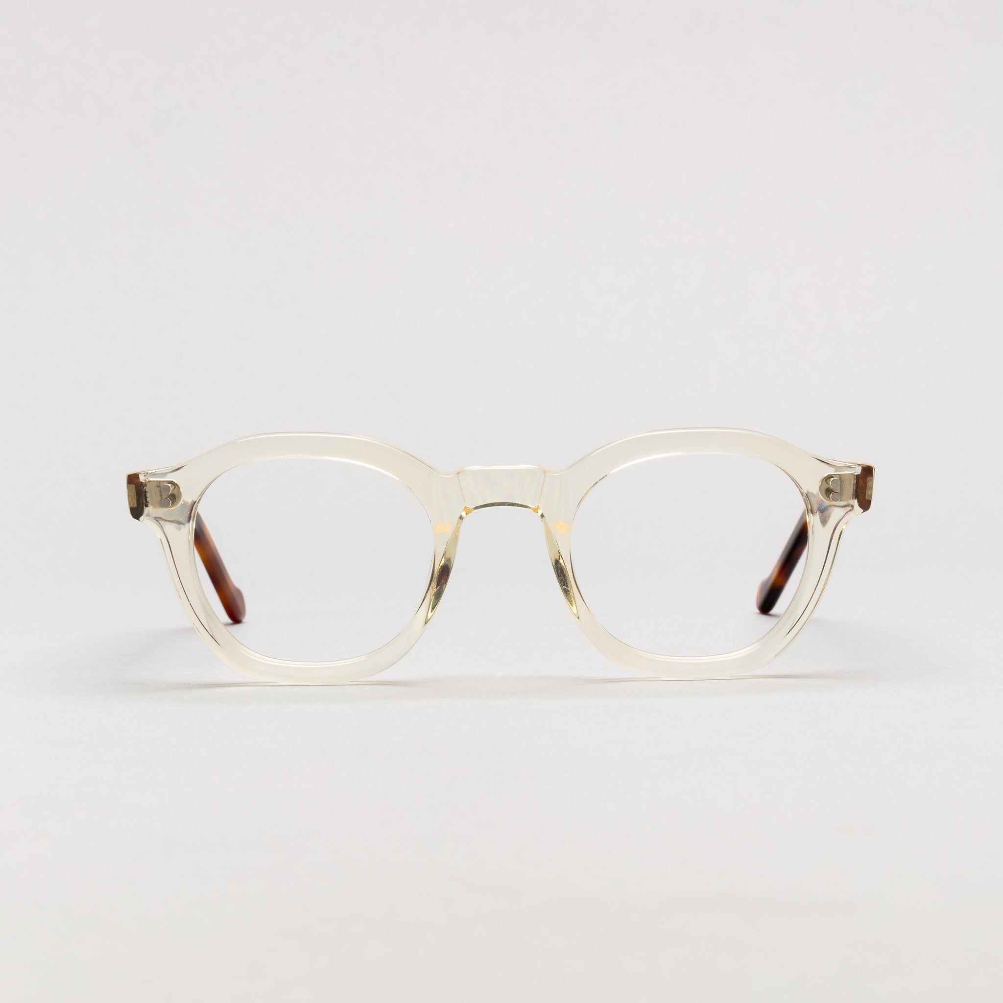 The Dean Paradox N1 — eyeglasses, Mazzucchelli 1849 acetate frame, round shape, Paradox N1 pattern.