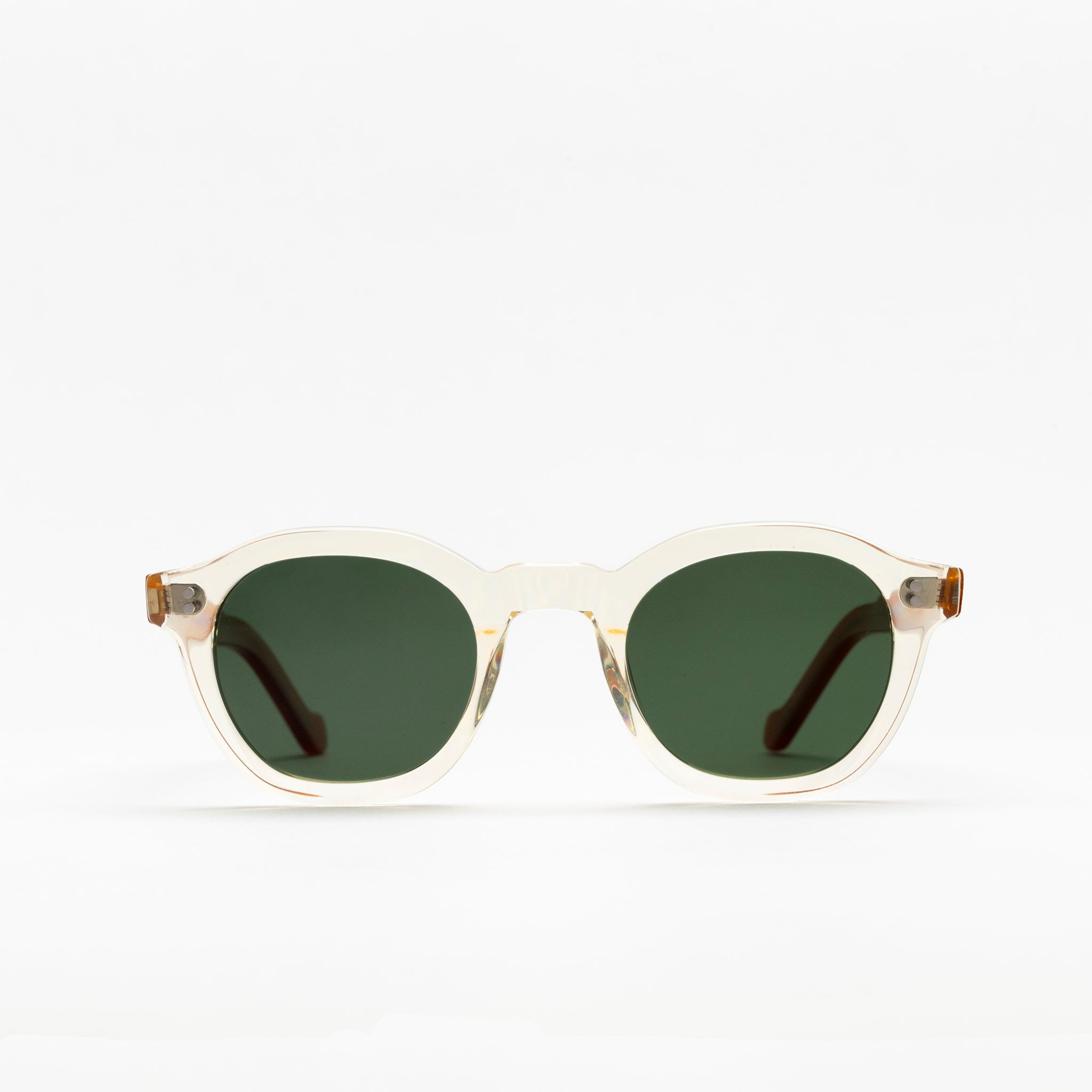The Dean Paradox N1 Sunglasses, Mazzucchelli 1849 acetate frame, round shape, Paradox N1 pattern.