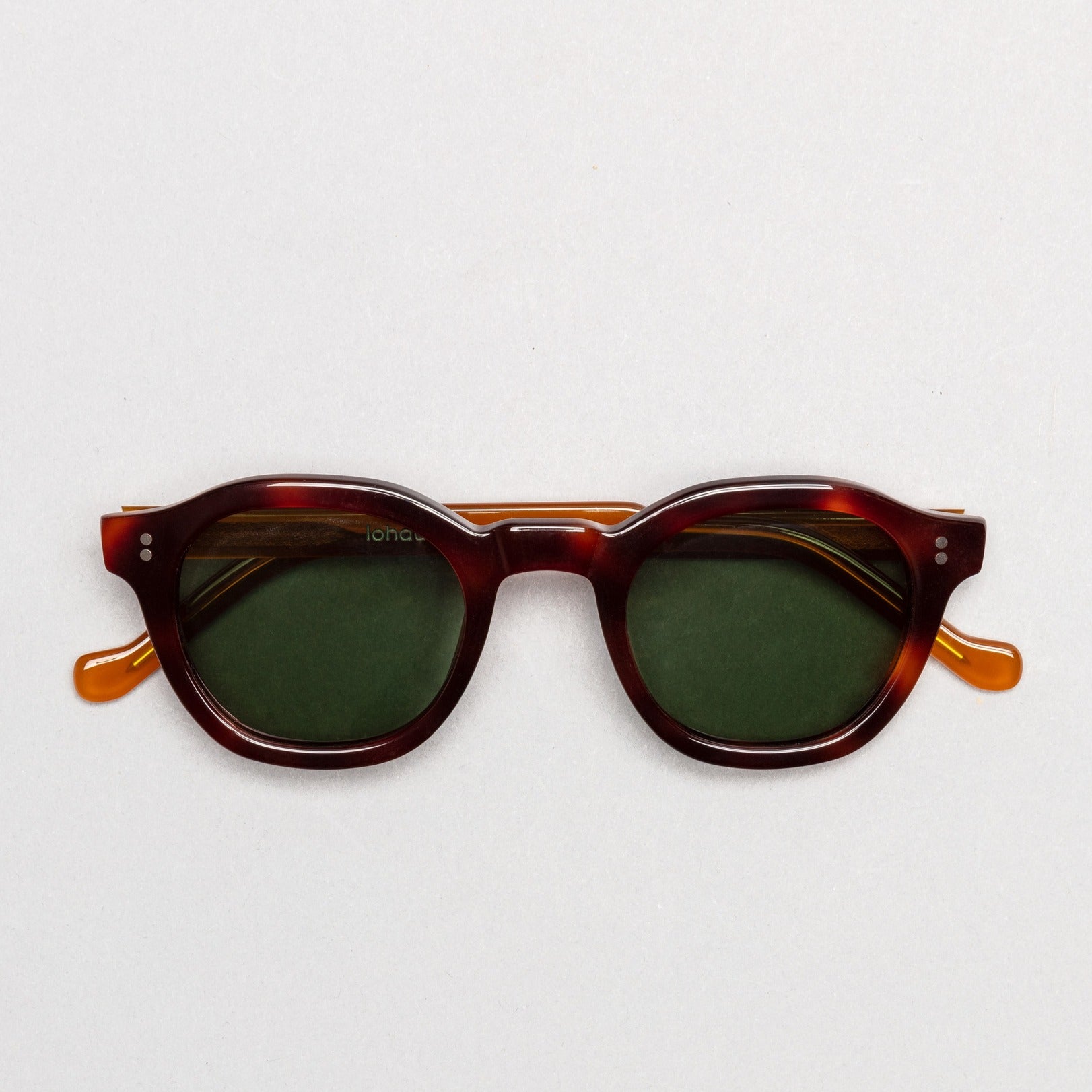 The Dean Paradox N2 Sunglasses, Mazzucchelli 1849 acetate frame, round shape, Paradox N2 pattern.