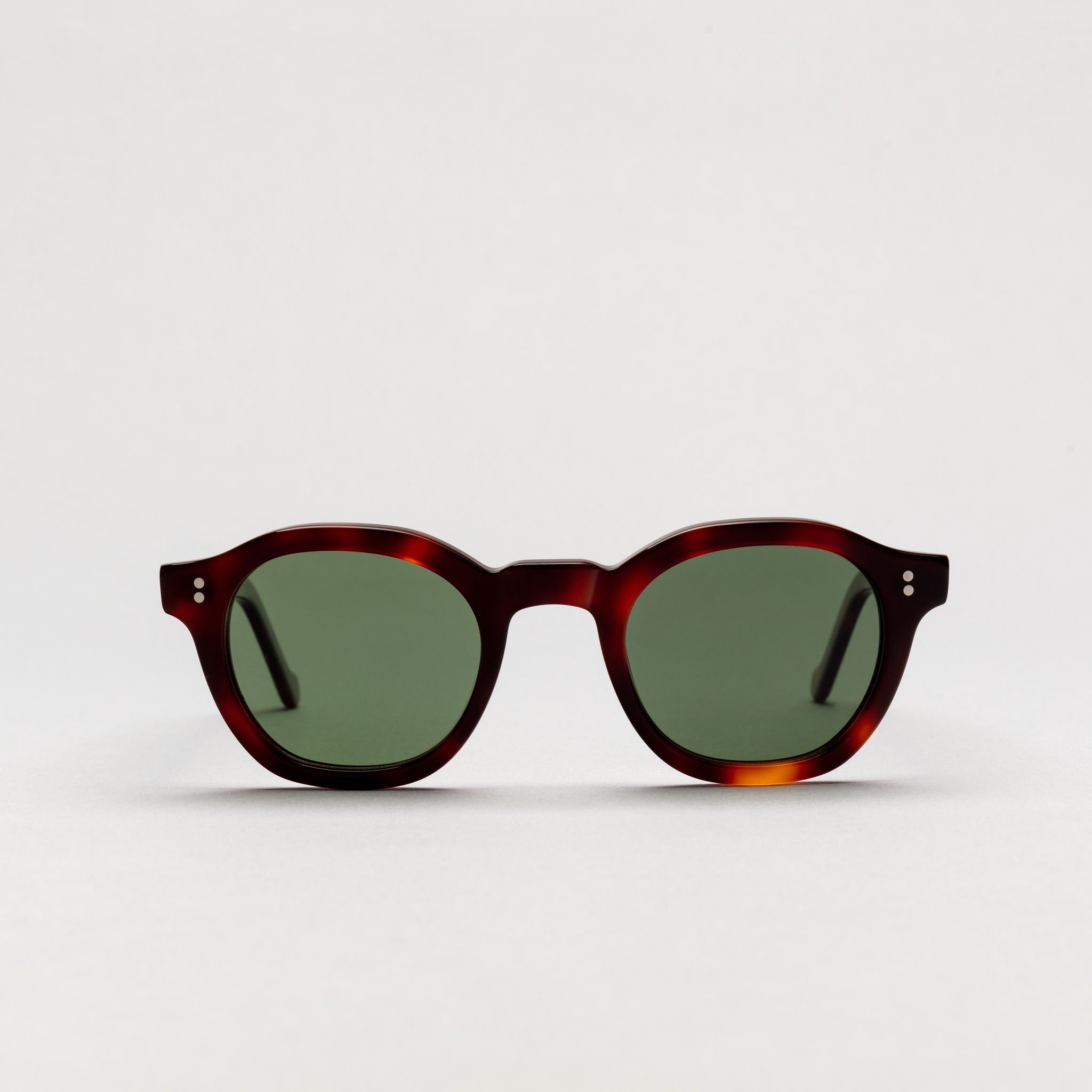 The Dean Paradox N2 Sunglasses, Mazzucchelli 1849 acetate frame, round shape, Paradox N2 pattern.