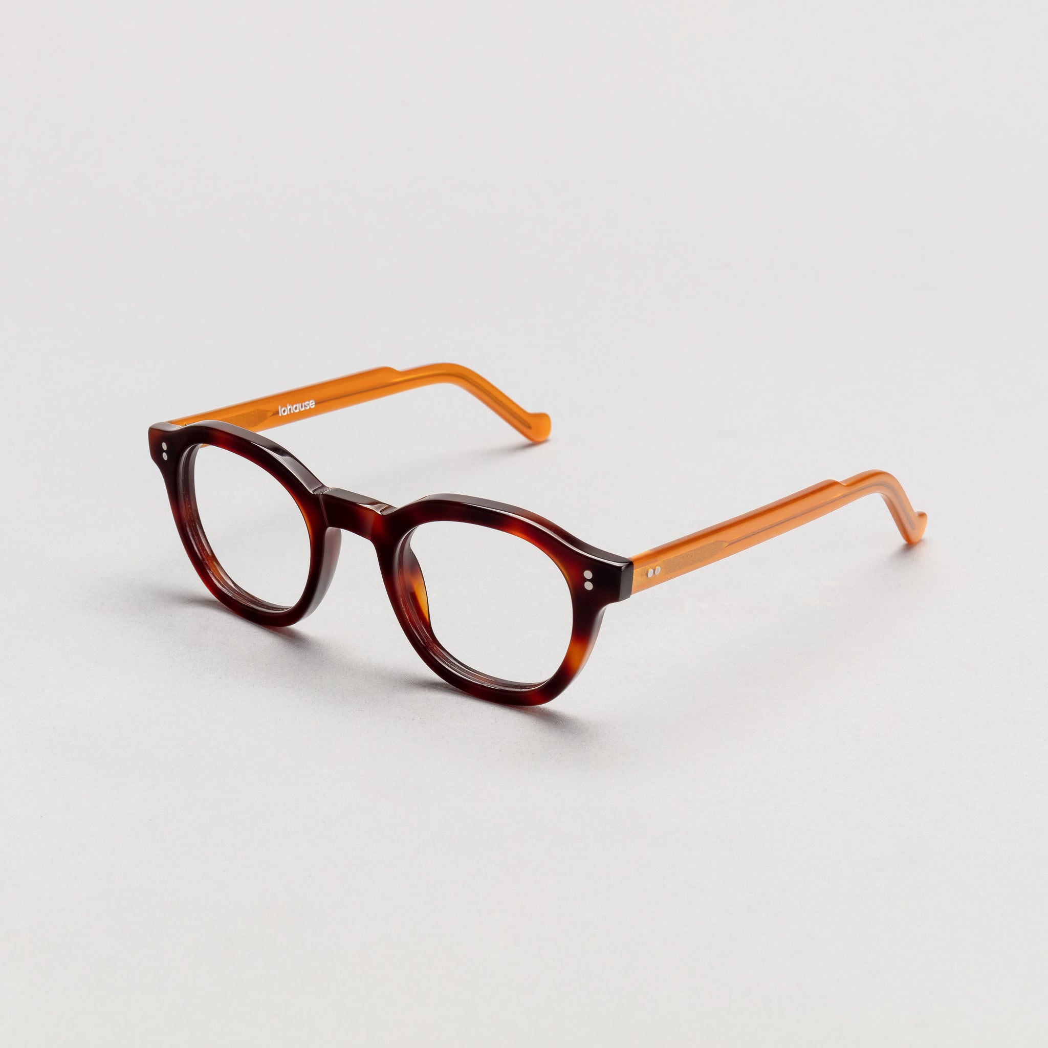 The Dean Paradox N2 — eyeglasses, Mazzucchelli 1849 acetate frame, round shape, Paradox N2 pattern.