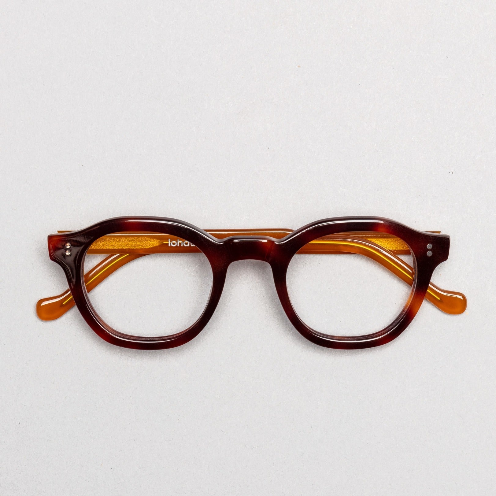 The Dean Paradox N2 — eyeglasses, Mazzucchelli 1849 acetate frame, round shape, Paradox N2 pattern.