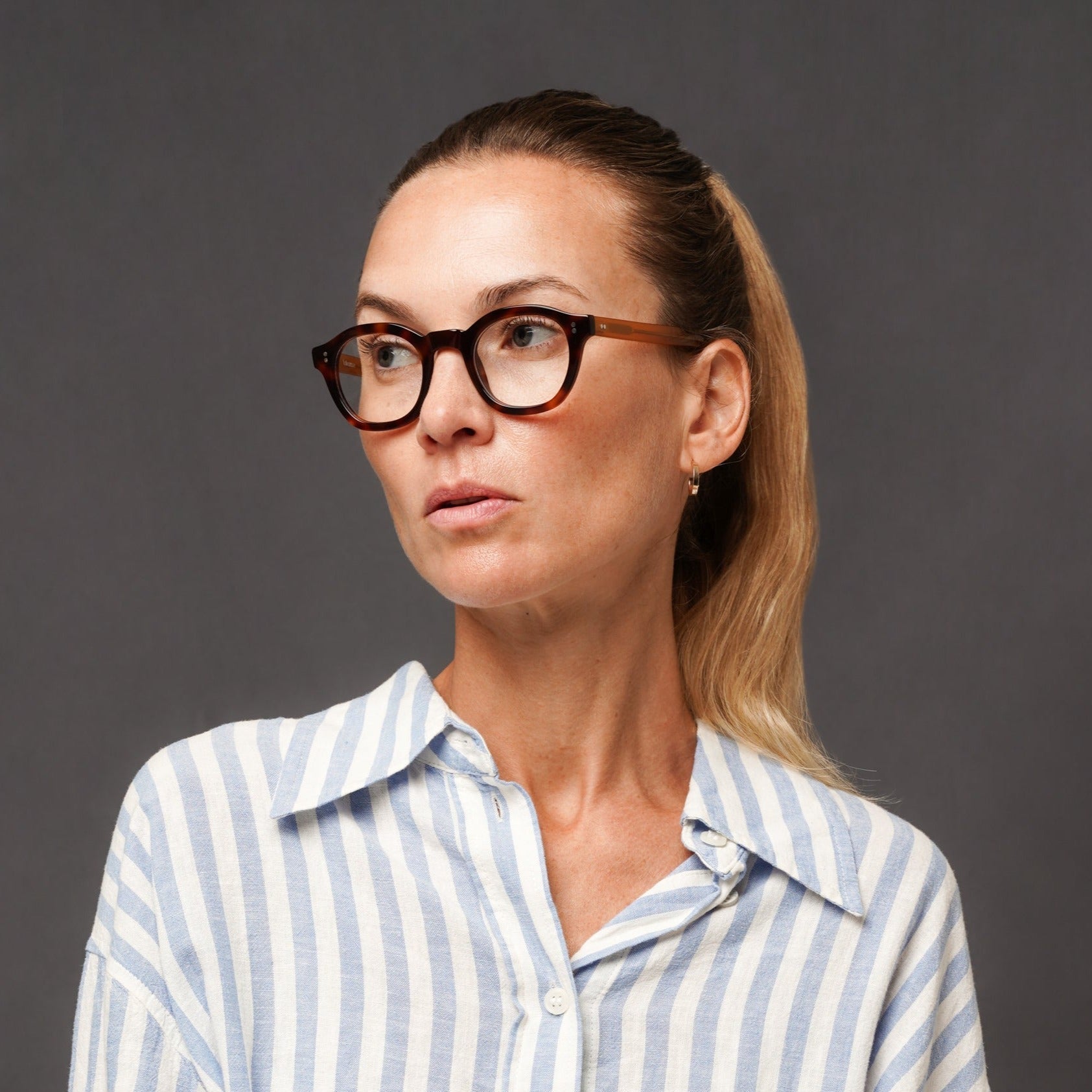 The Dean Paradox N2 — eyeglasses, Mazzucchelli 1849 acetate frame, round shape, Paradox N2 pattern.