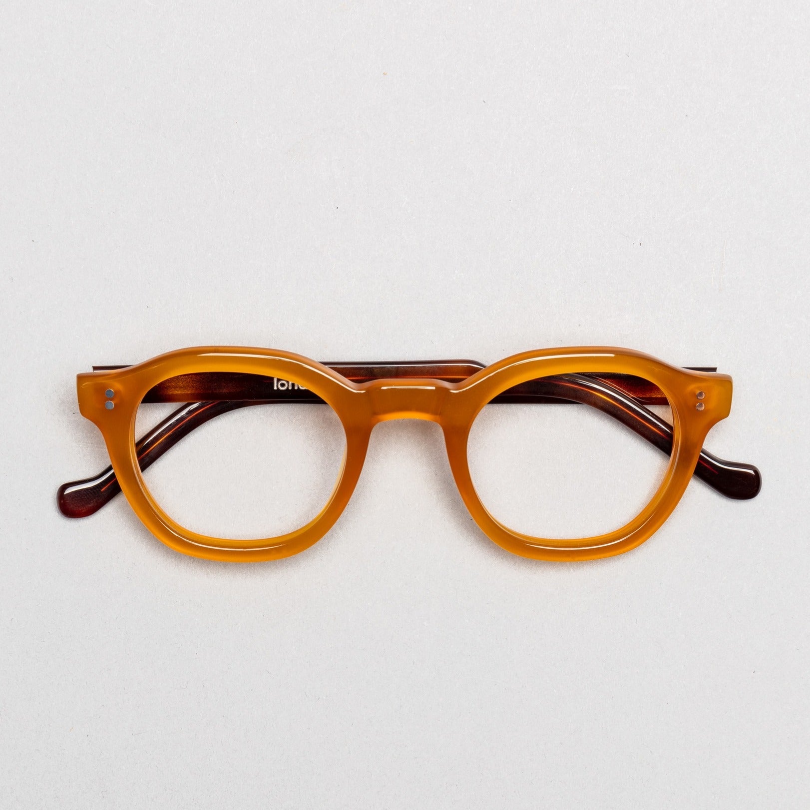 The Dean Paradox N3 — eyeglasses, Mazzucchelli 1849 acetate frame, round shape, Paradox N3 pattern.