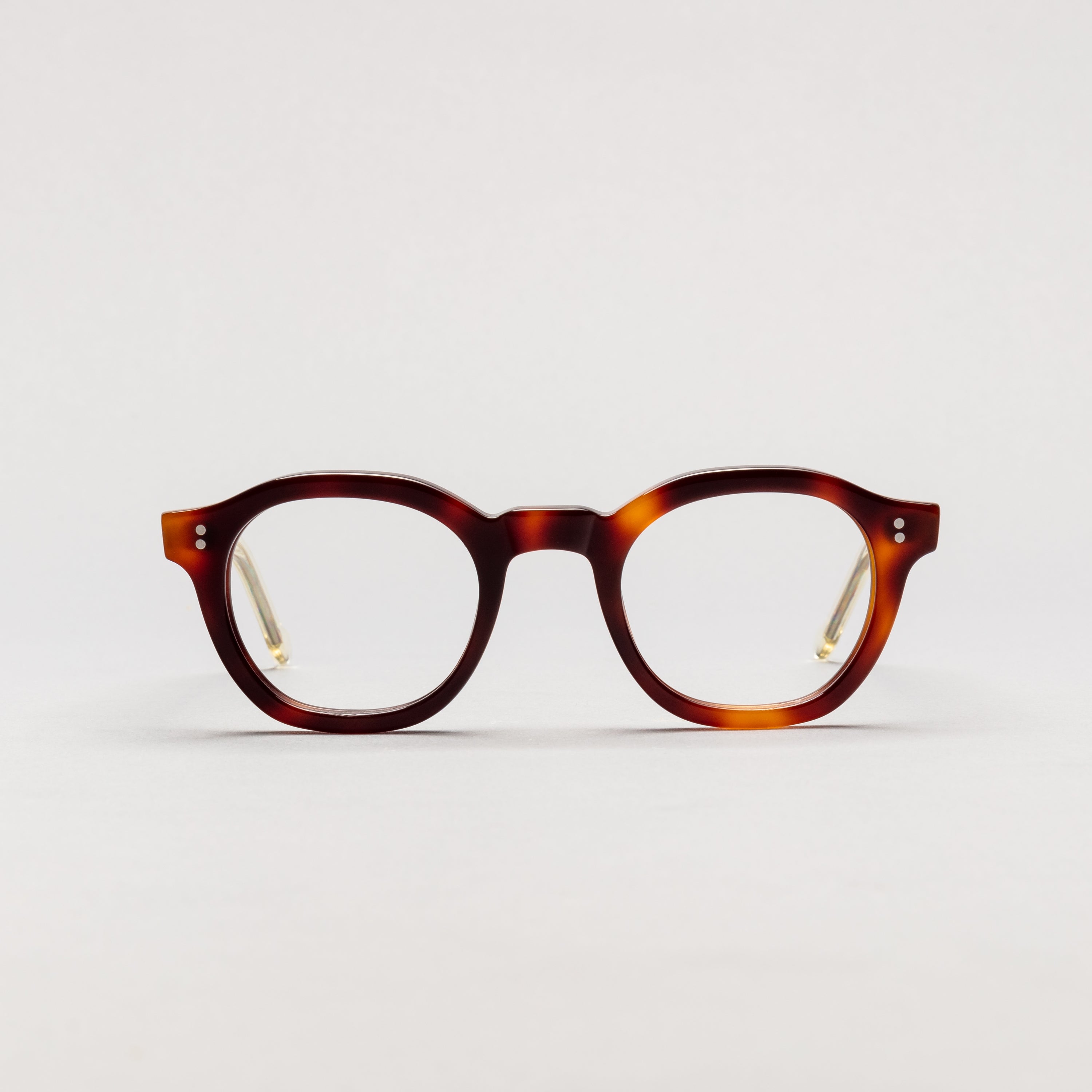 The Dean Paradox N4 — eyeglasses, Mazzucchelli 1849 acetate frame, round shape, Paradox N4 pattern.