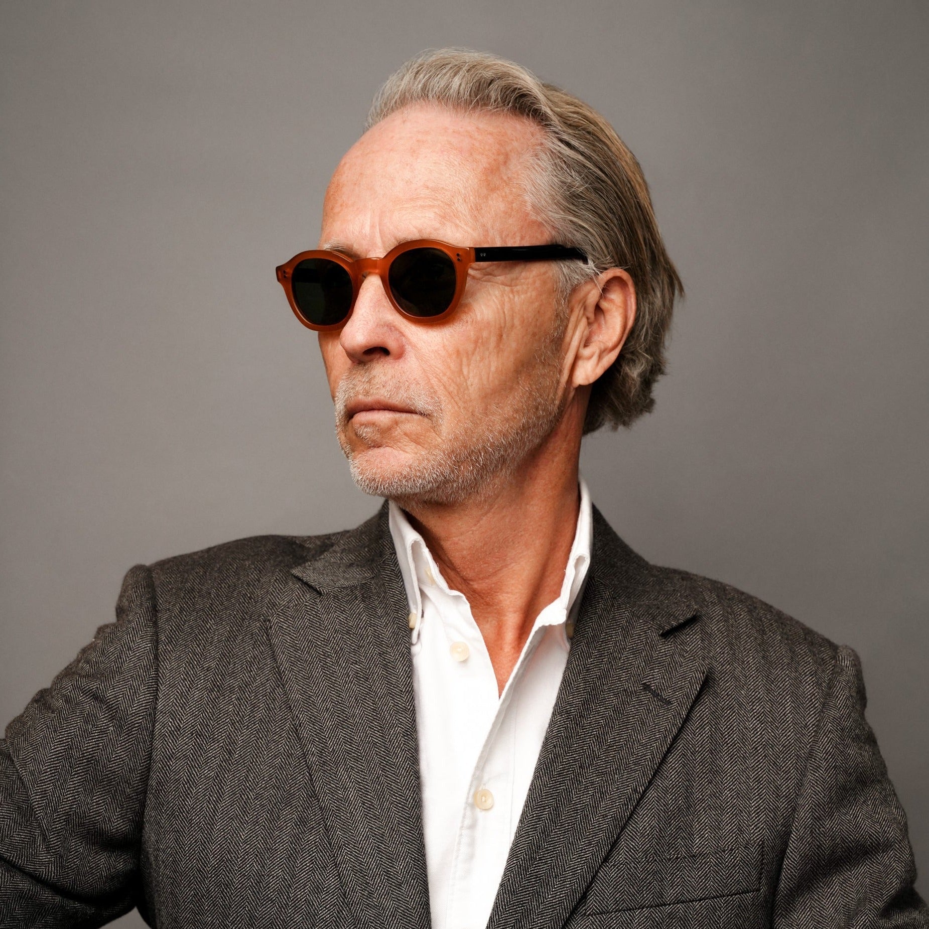 The Dean Paradox N5 Sunglasses, Mazzucchelli 1849 acetate frame, round shape, Paradox N5 pattern.
